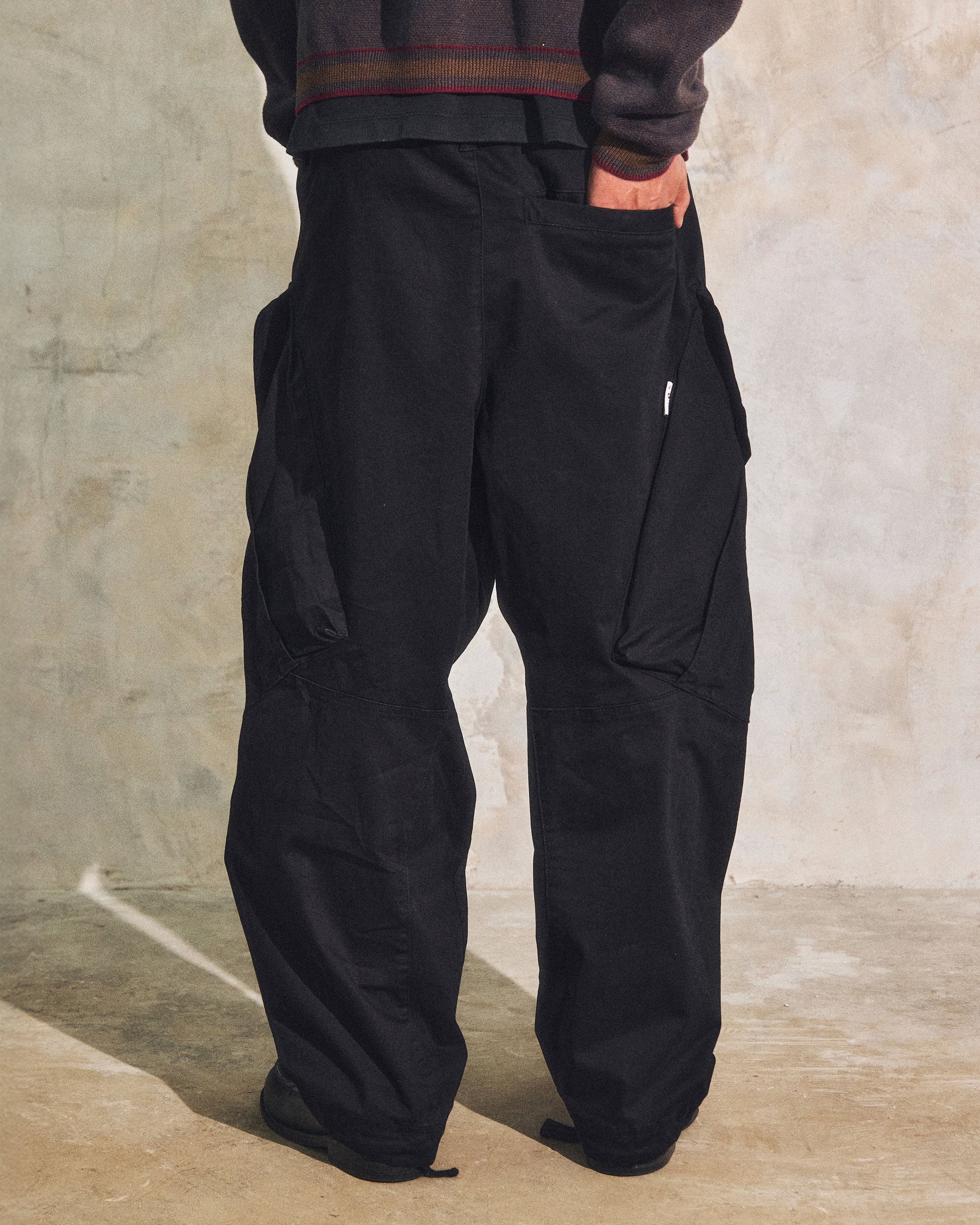 ABP. BIGGIE CARGO PANTS BLACK