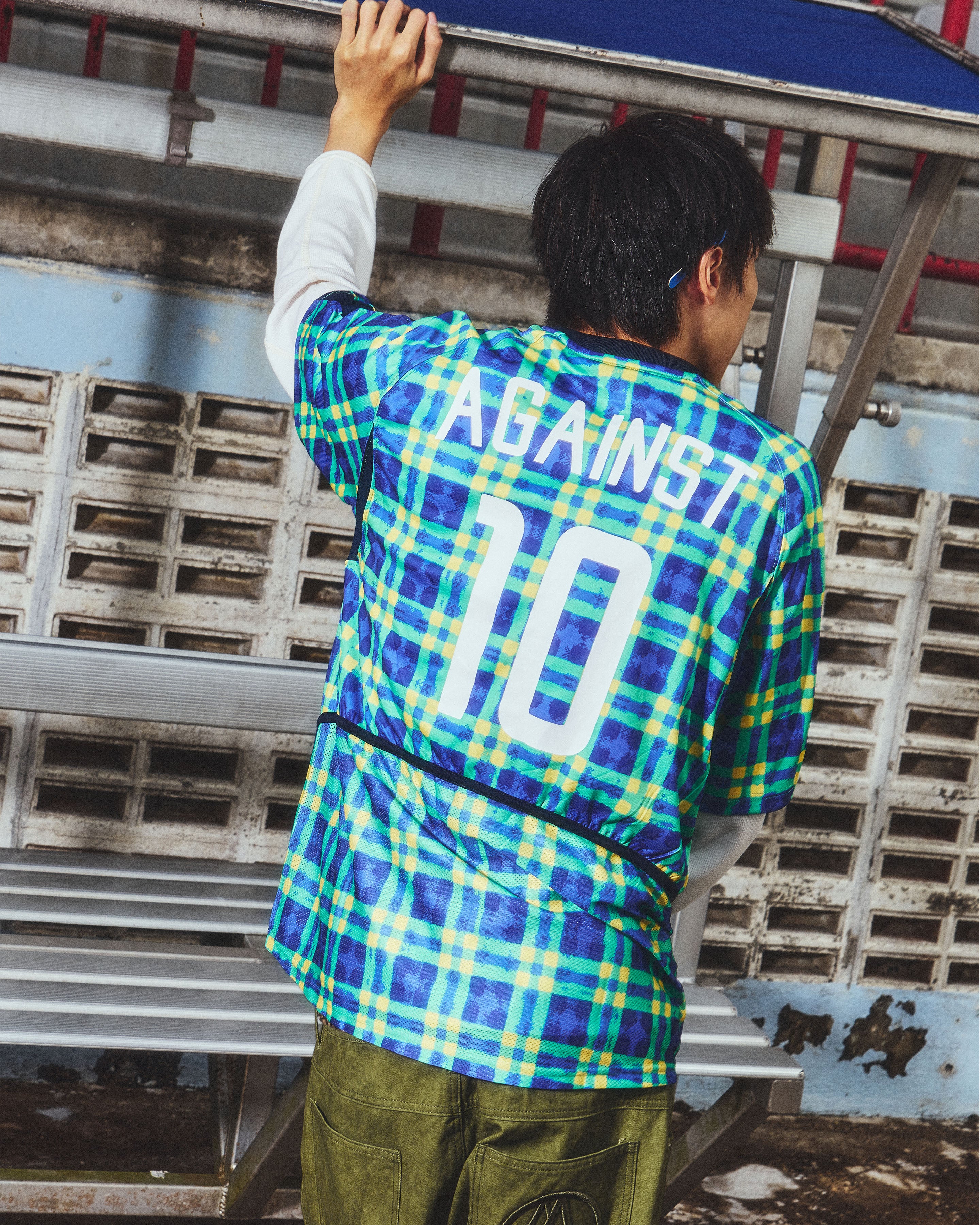 JOGA JERSEY BLUE PLAID