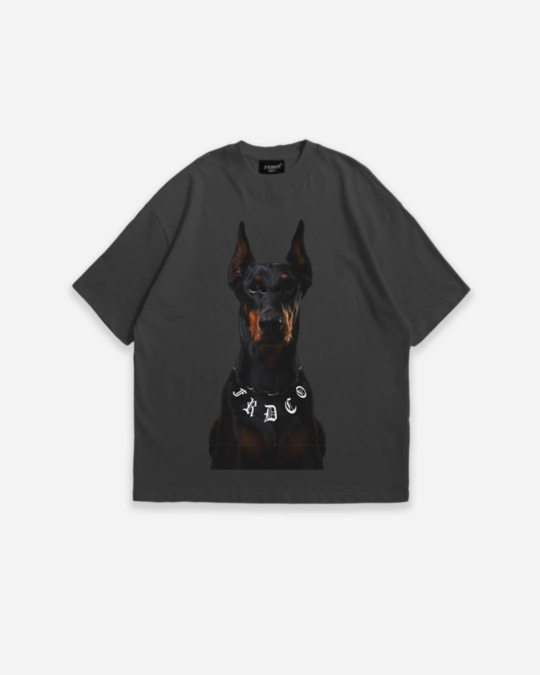 DOG HEAD LOGO TEE GREY