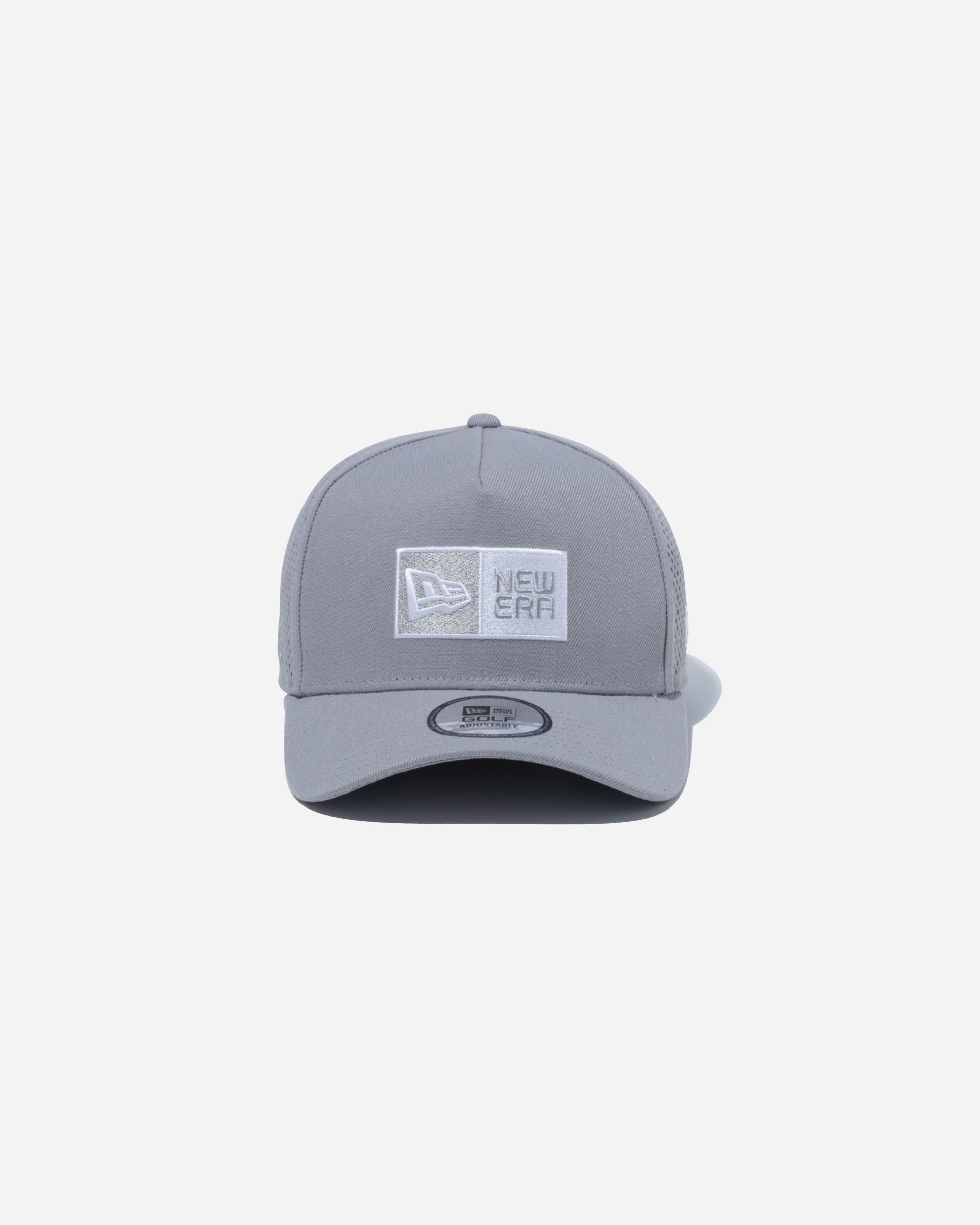 9FORTY A-FRAME LASER PERFORATED BOX LOGO GREY SNAPBACK