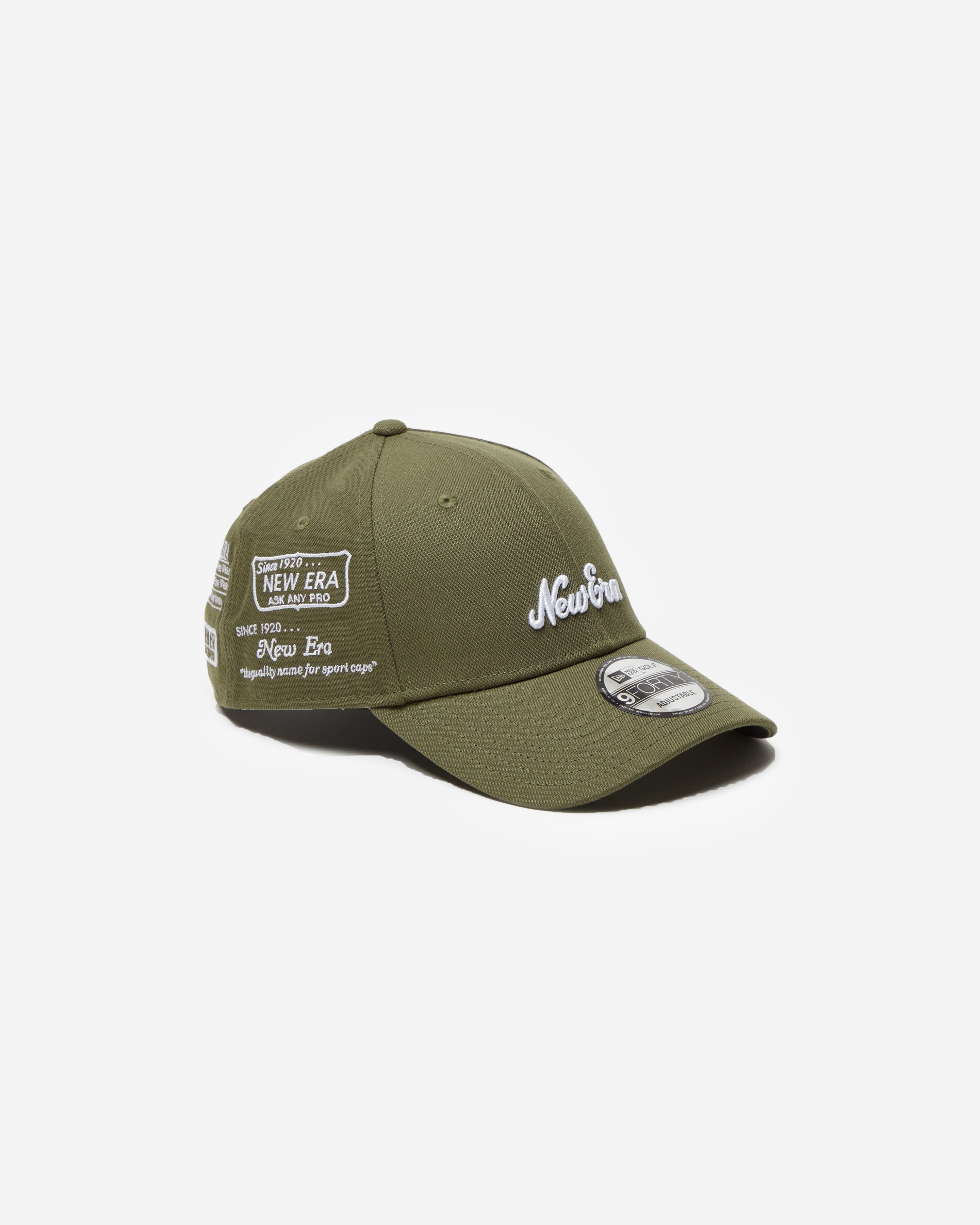 9FORTY GOLF ARCHIVE LOGO OLIVE ADJUSTABLE