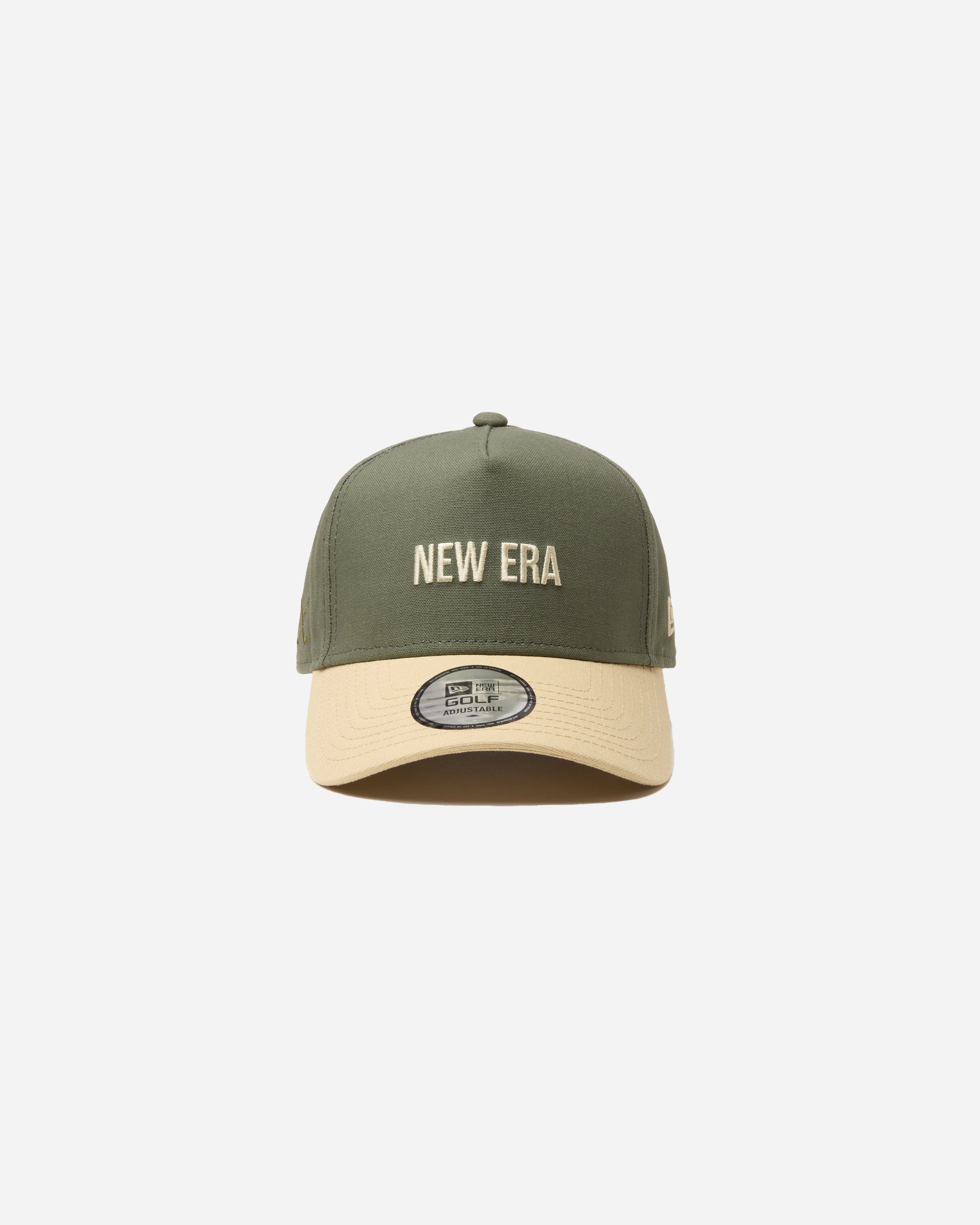 9FORTY A-FRAME GOLF DUCK CANVAS OLIVE SNAPBACK