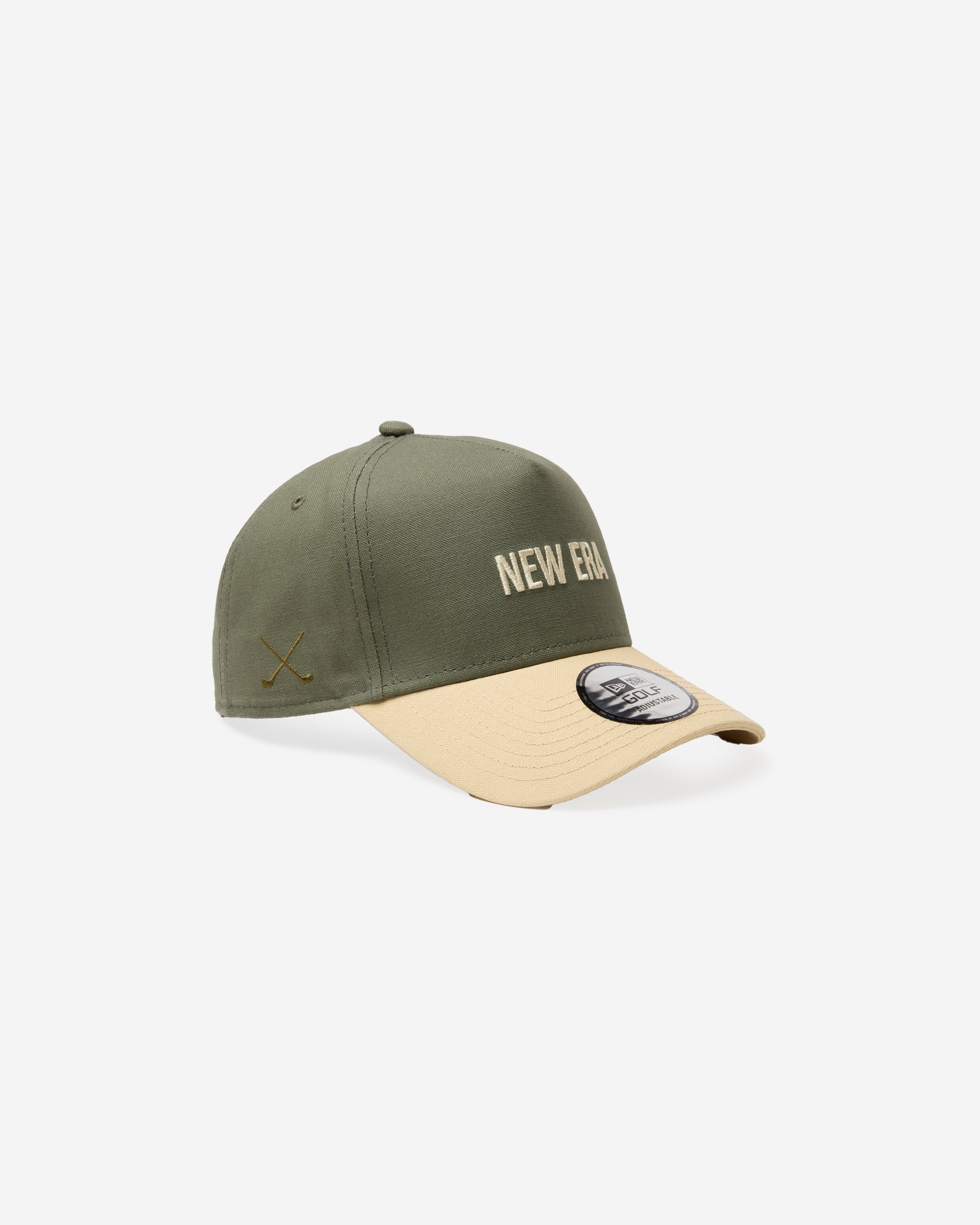 9FORTY A-FRAME GOLF DUCK CANVAS OLIVE SNAPBACK