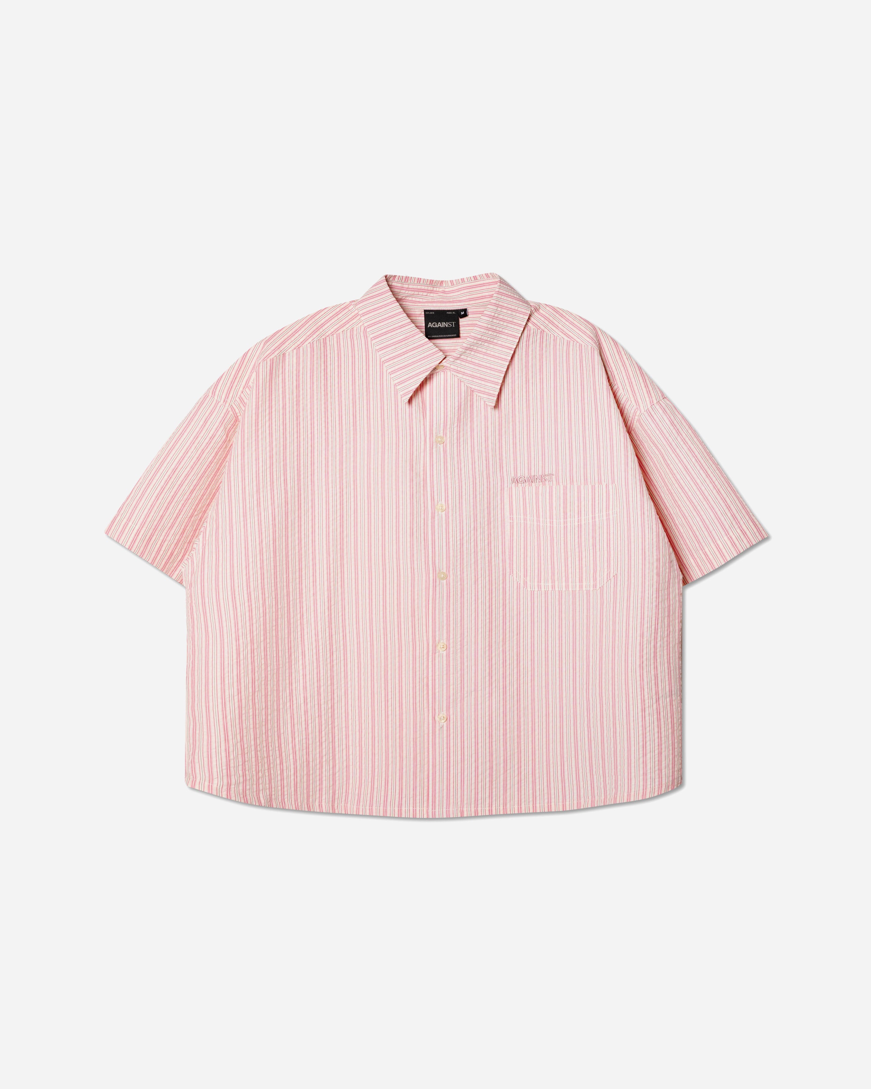 SEERSUCKER STRIPE CHAPO SHIRT PINK