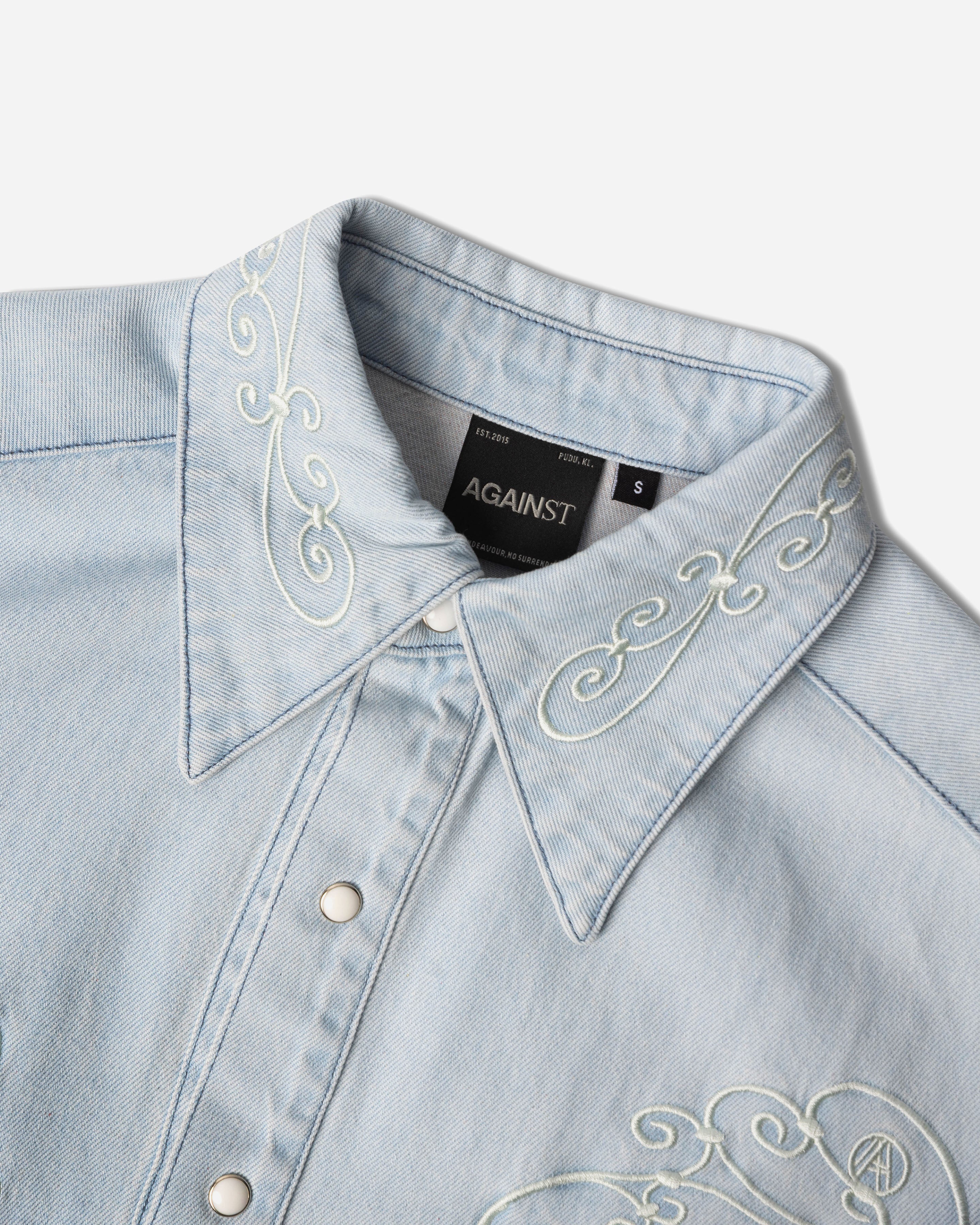 DENIM COWBOY L/S DAME SHIRT