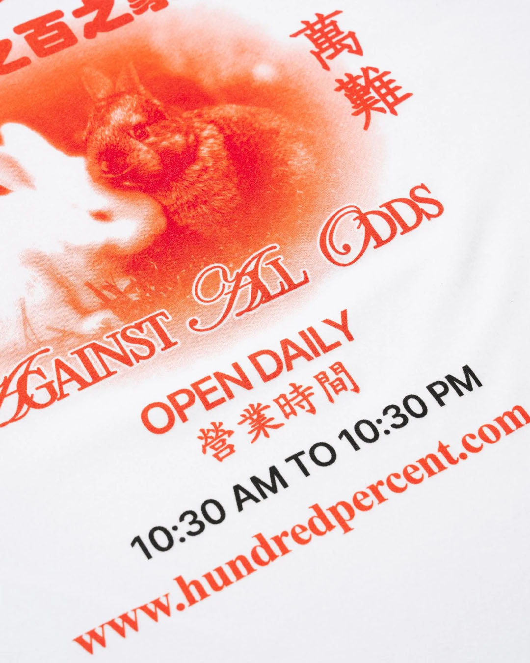 RABBIT OPEN DAILY TEE