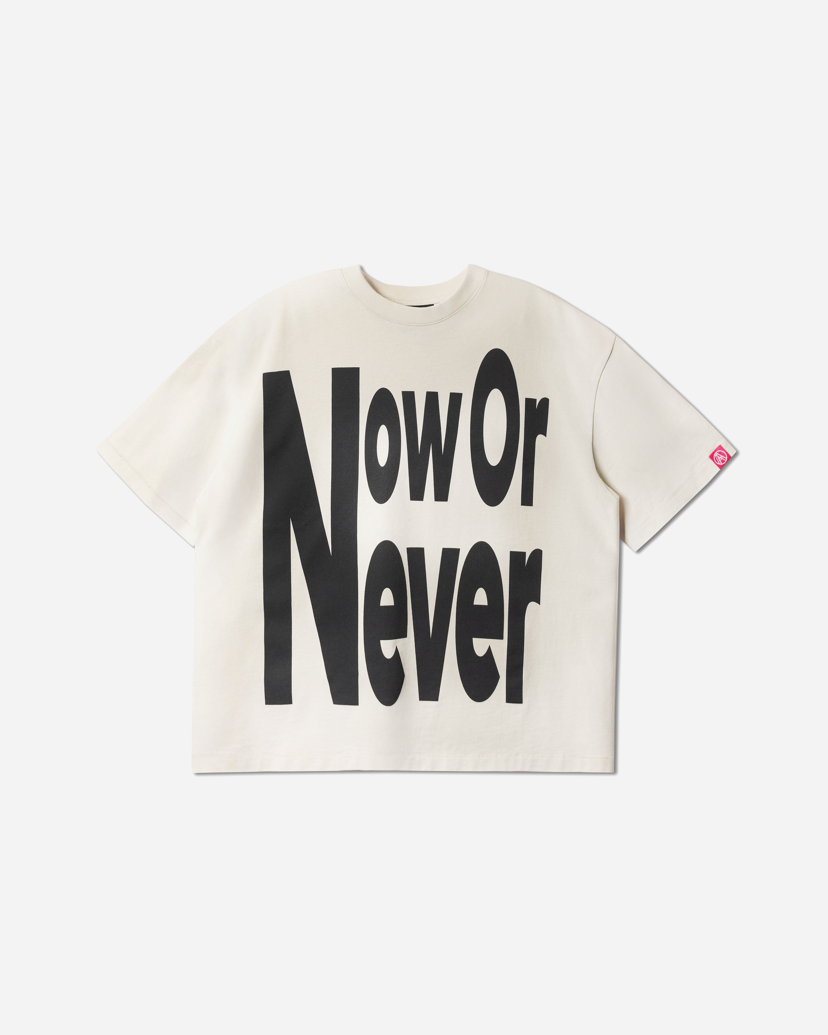 NOW OR NEVER TEE WASHED CREAM