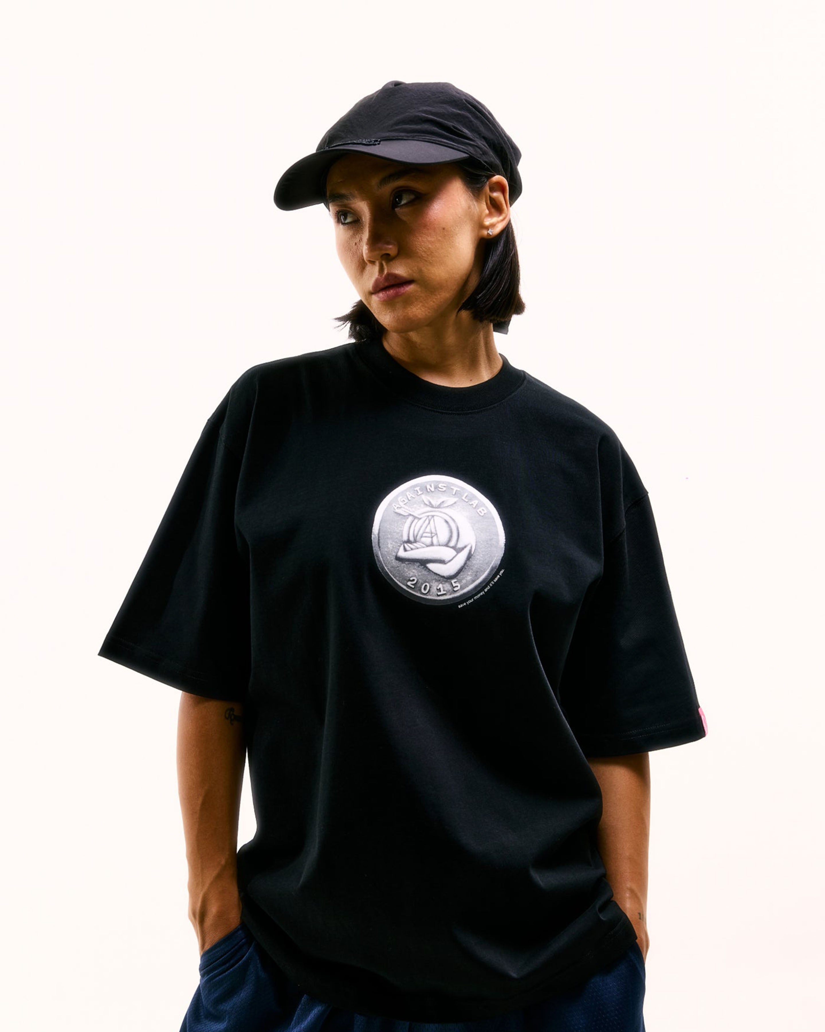 A-MAN COIN TEE BLACK