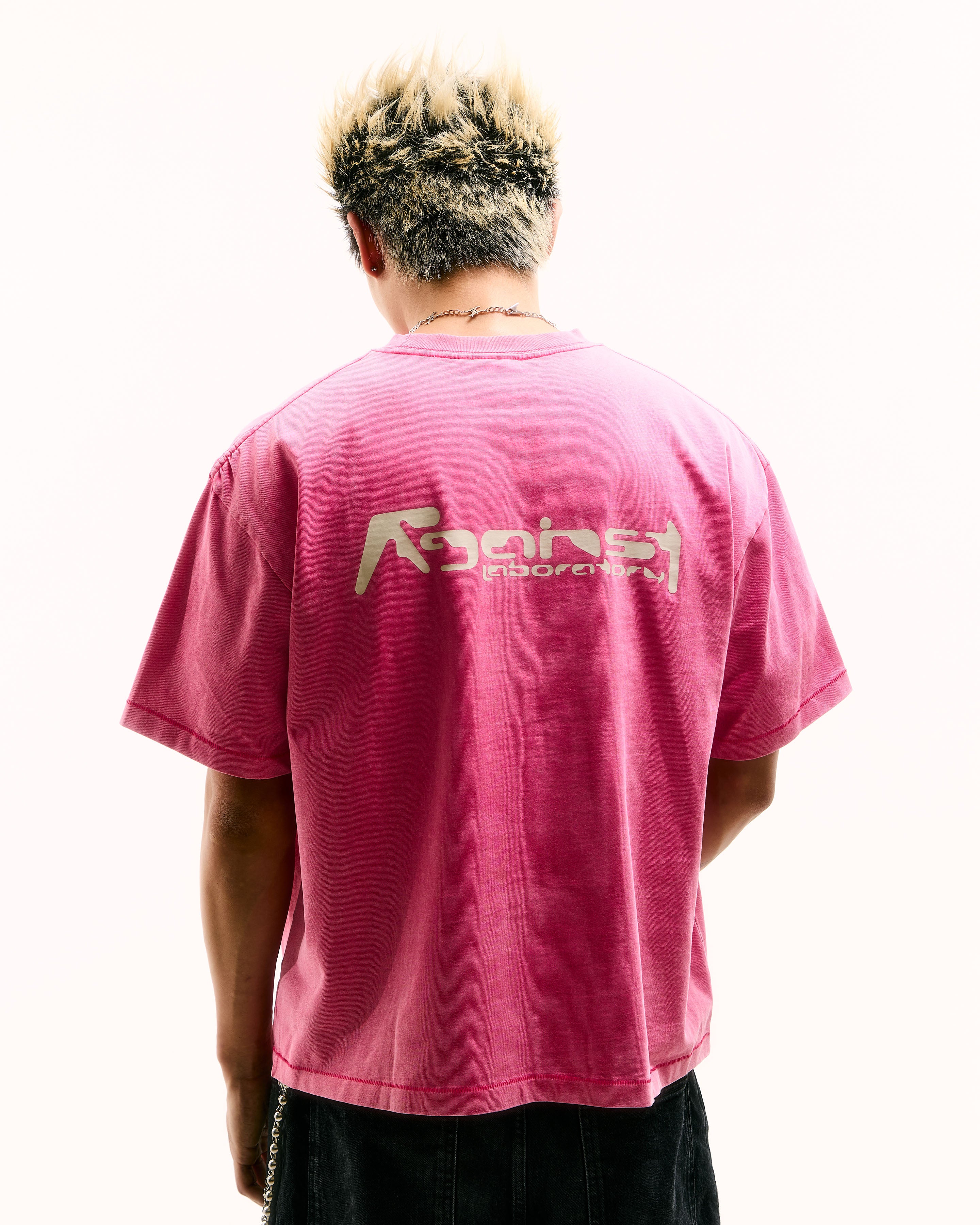 AFACTS TEE WASHED PINK