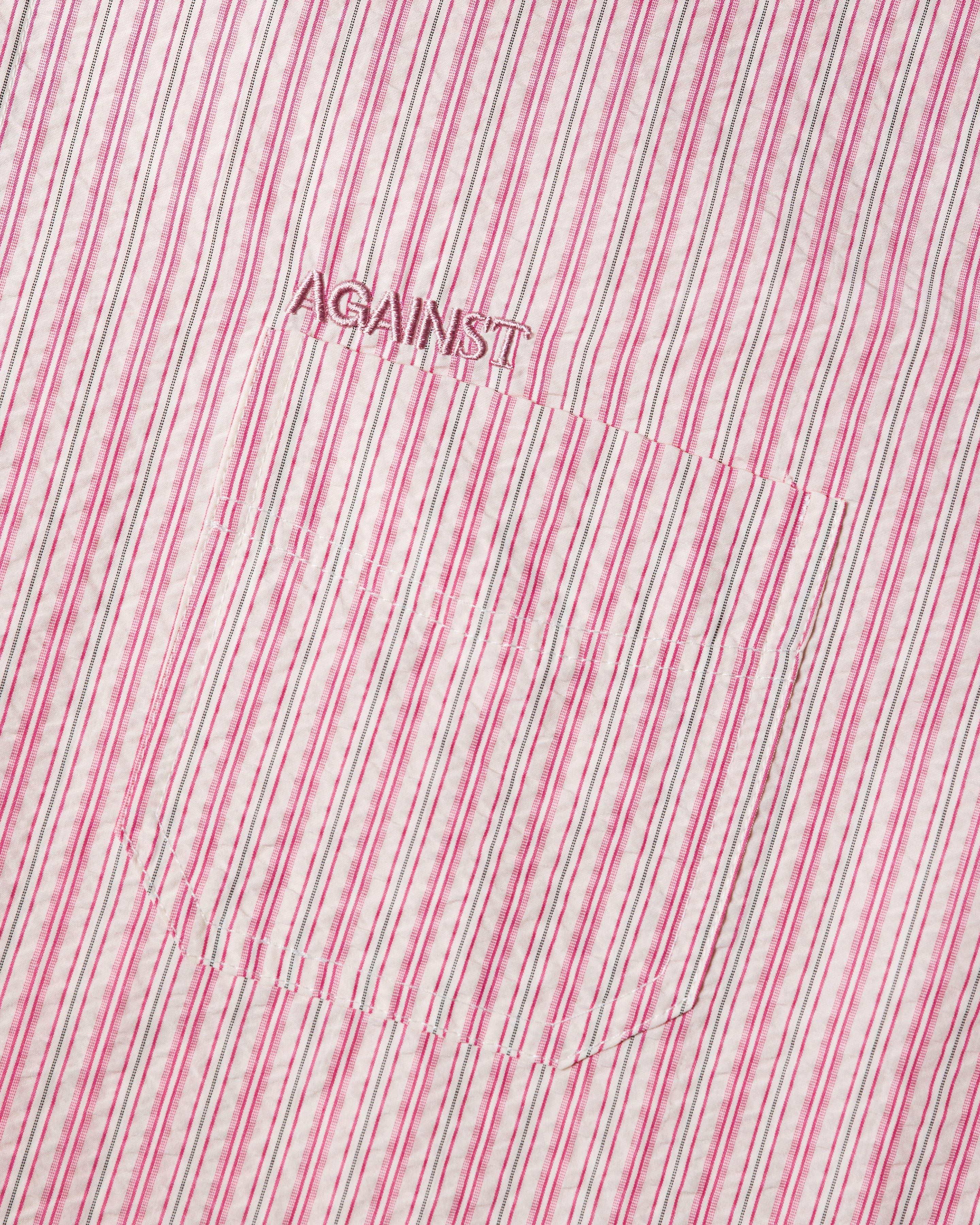 SEERSUCKER STRIPE CHAPO SHIRT PINK