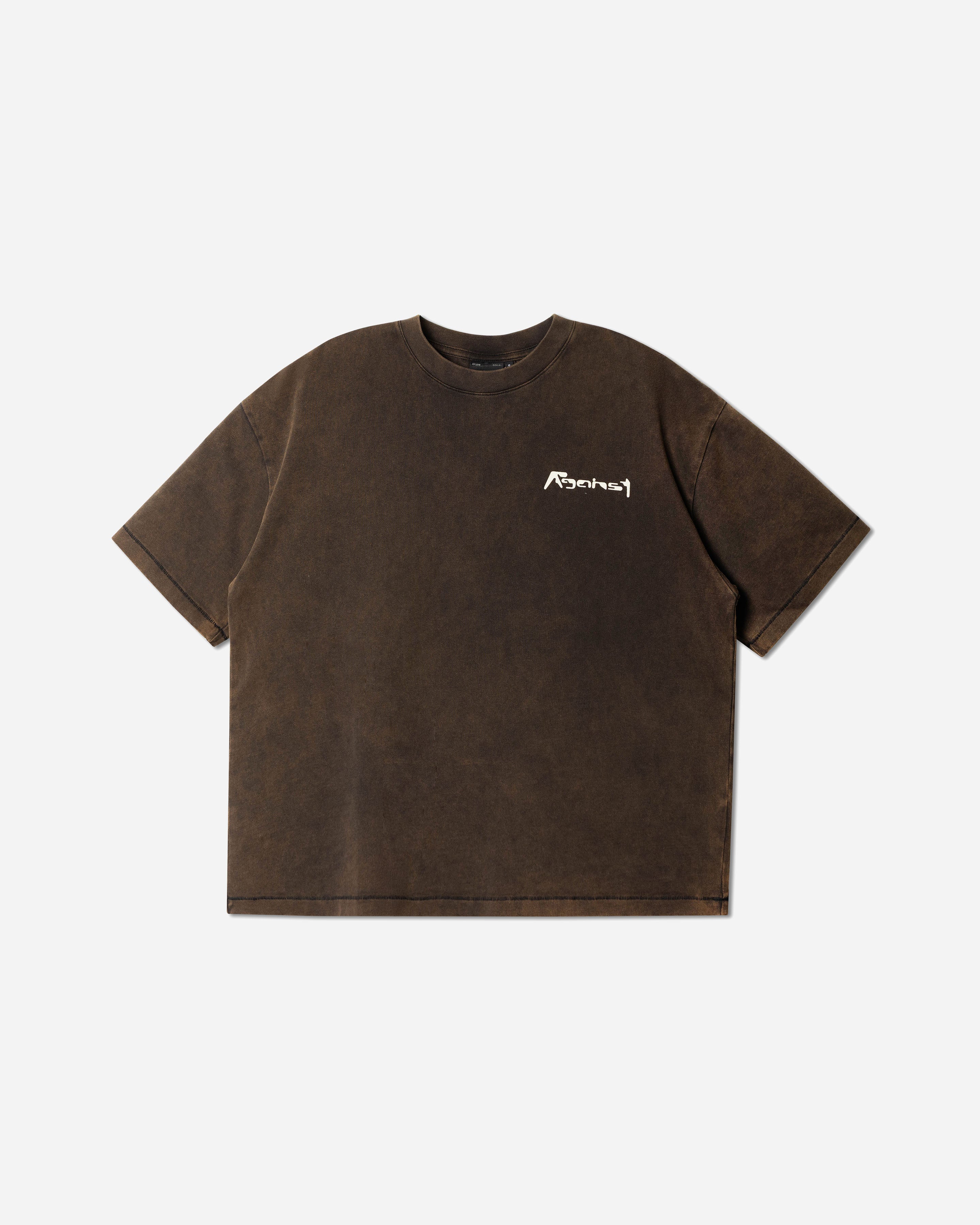 AFACTS TEE WASHED BROWN