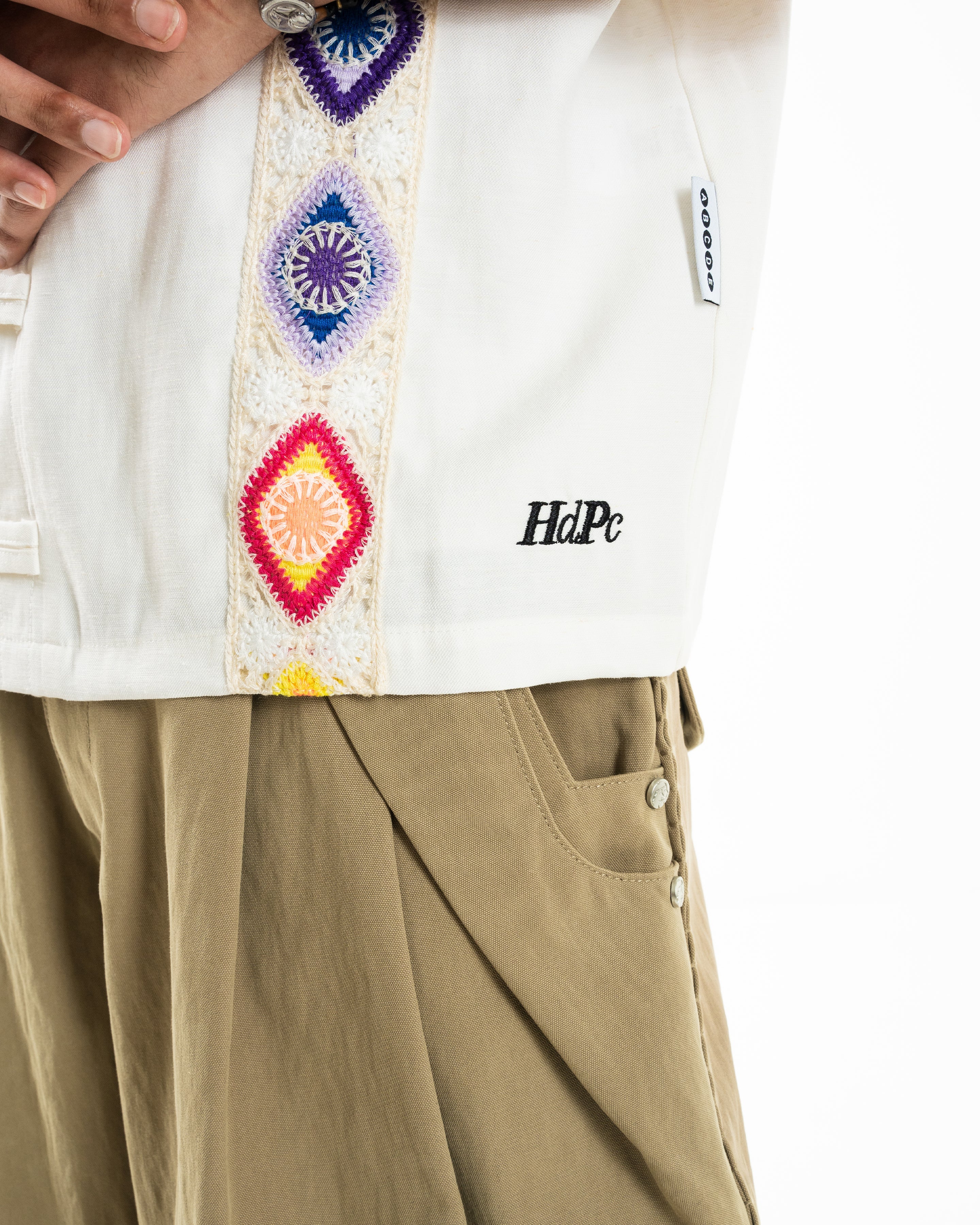 FANCY RIBBON SHIRT WHITE