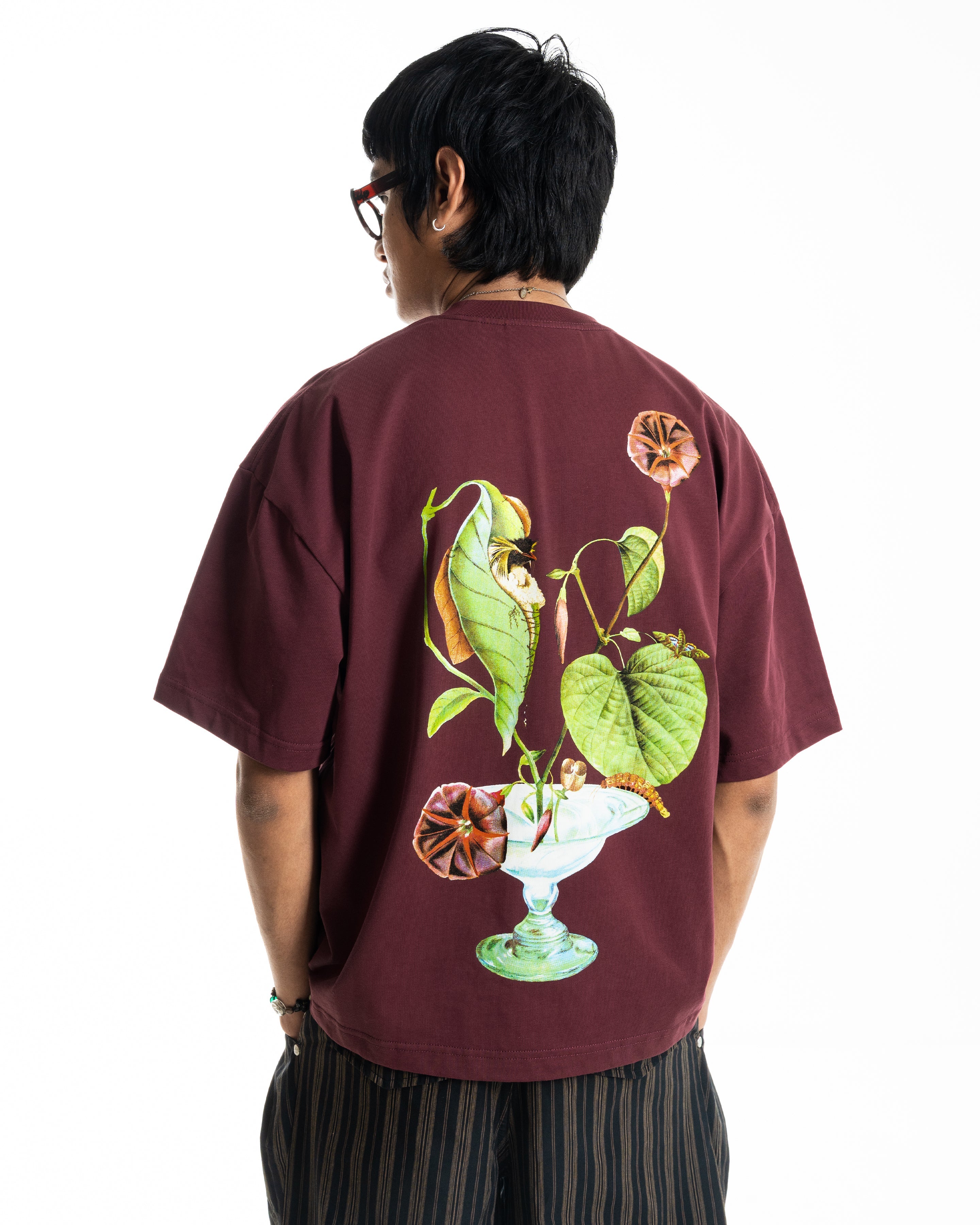 POTTED TEE BURGUNDY