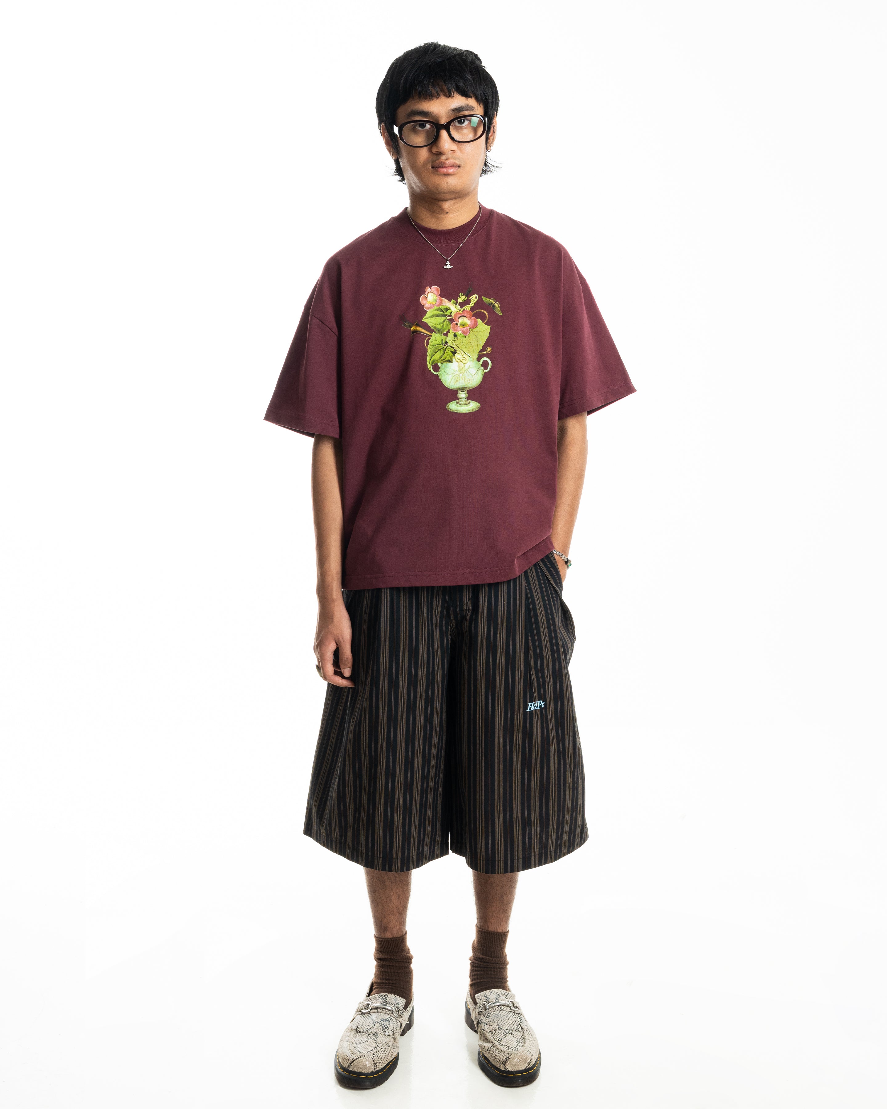 POTTED TEE BURGUNDY