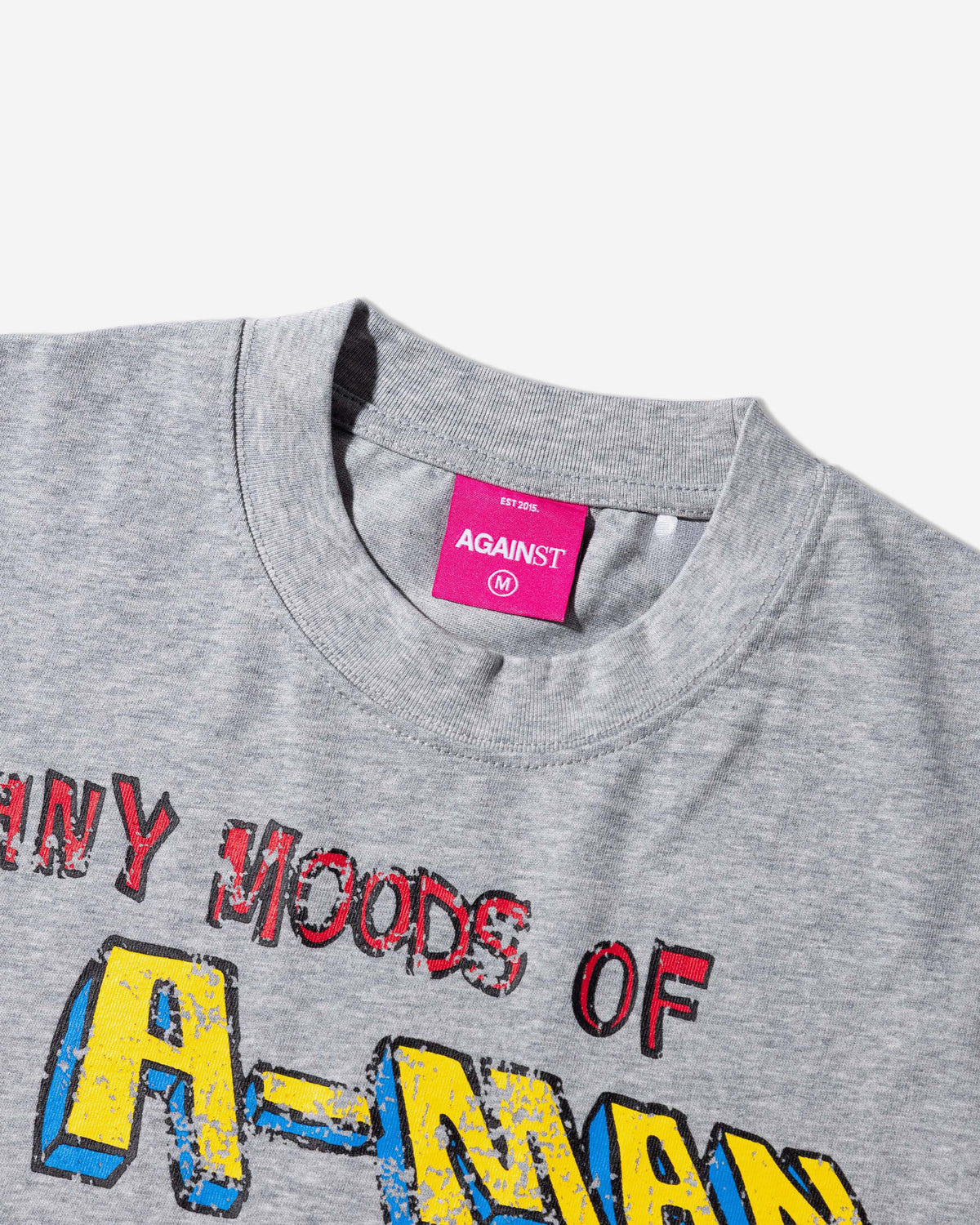 A-MAN MOOD TEE HEATHER GREY