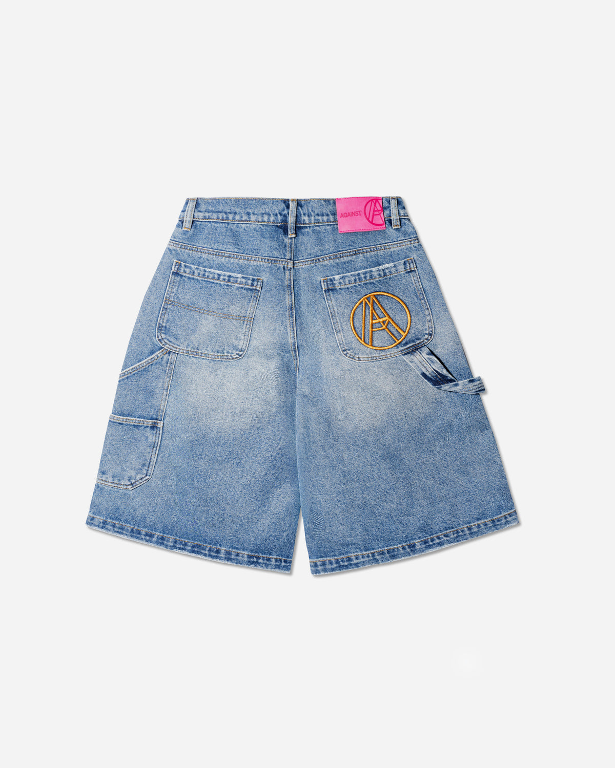 DOUBLE KNEE MONEY SHORTS DENIM BLUE