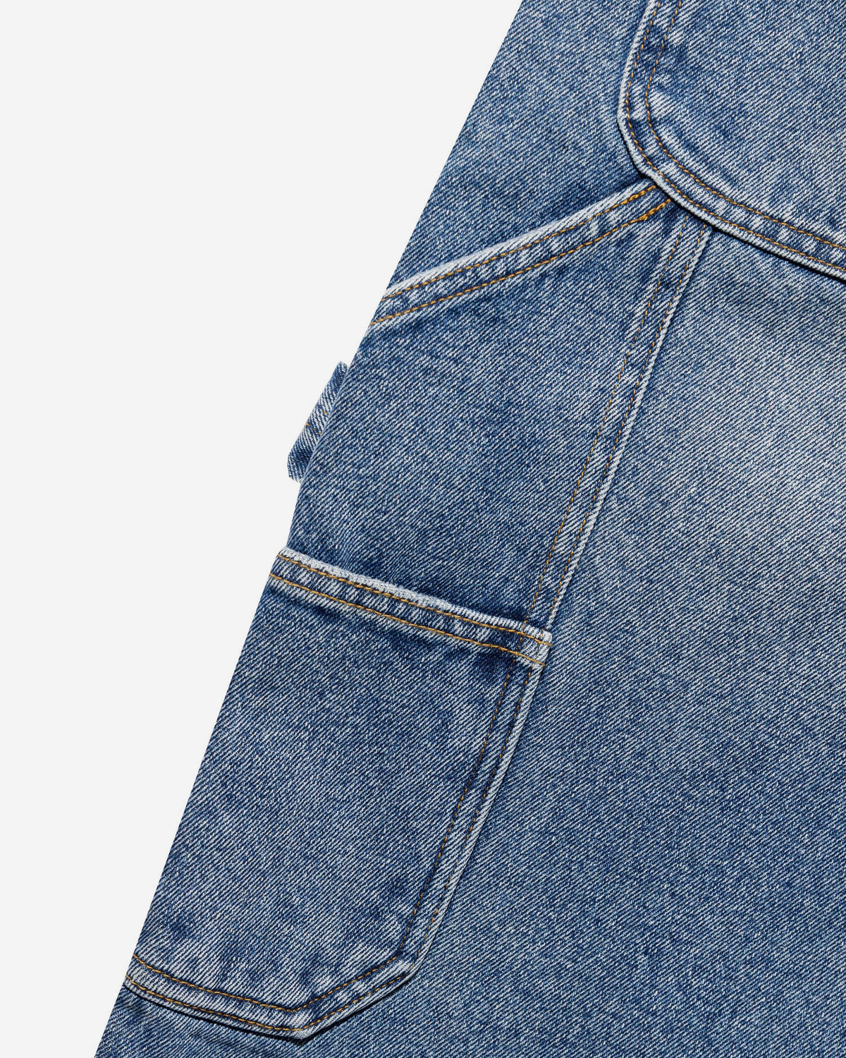 DOUBLE KNEE MONEY SHORTS DENIM BLUE
