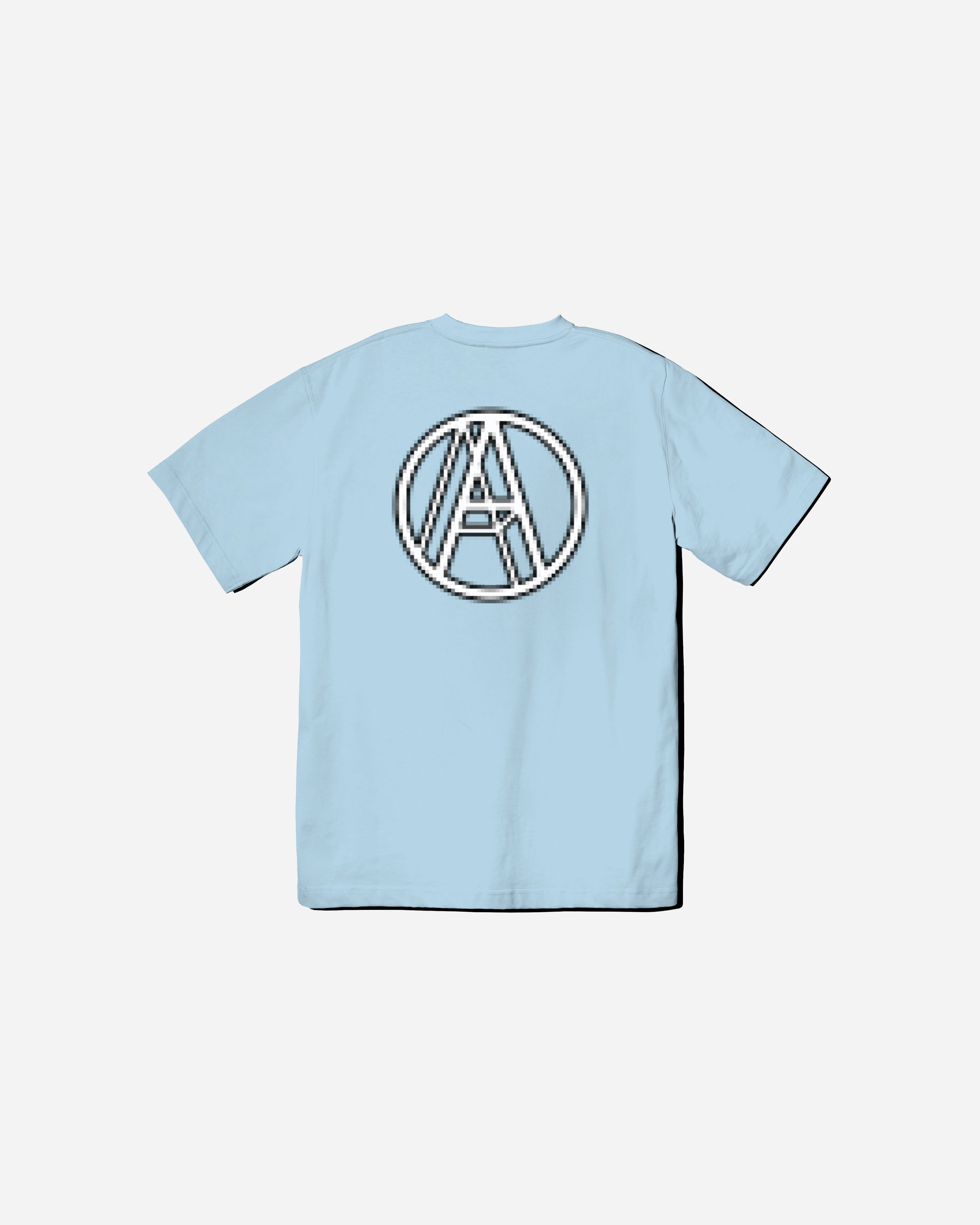 BLURRED LOGO TEE BLUE