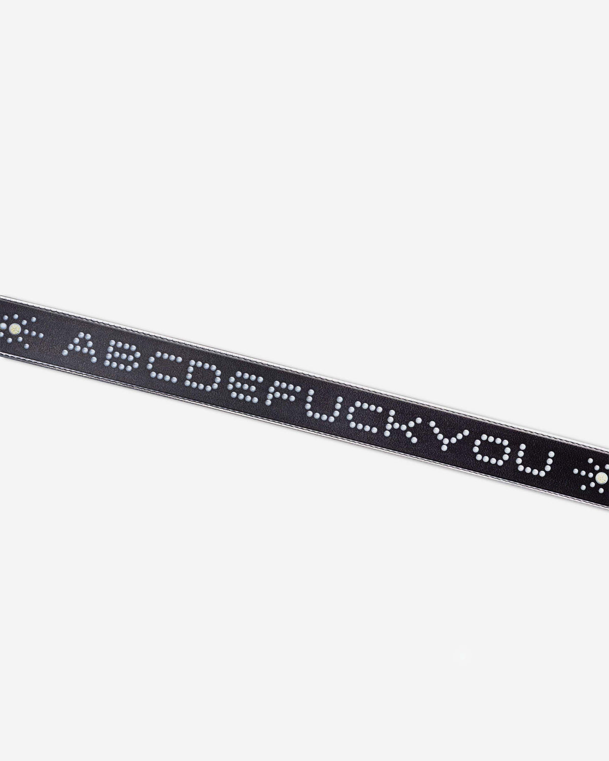 ABC STUDDED CLEAR BELT BLACK