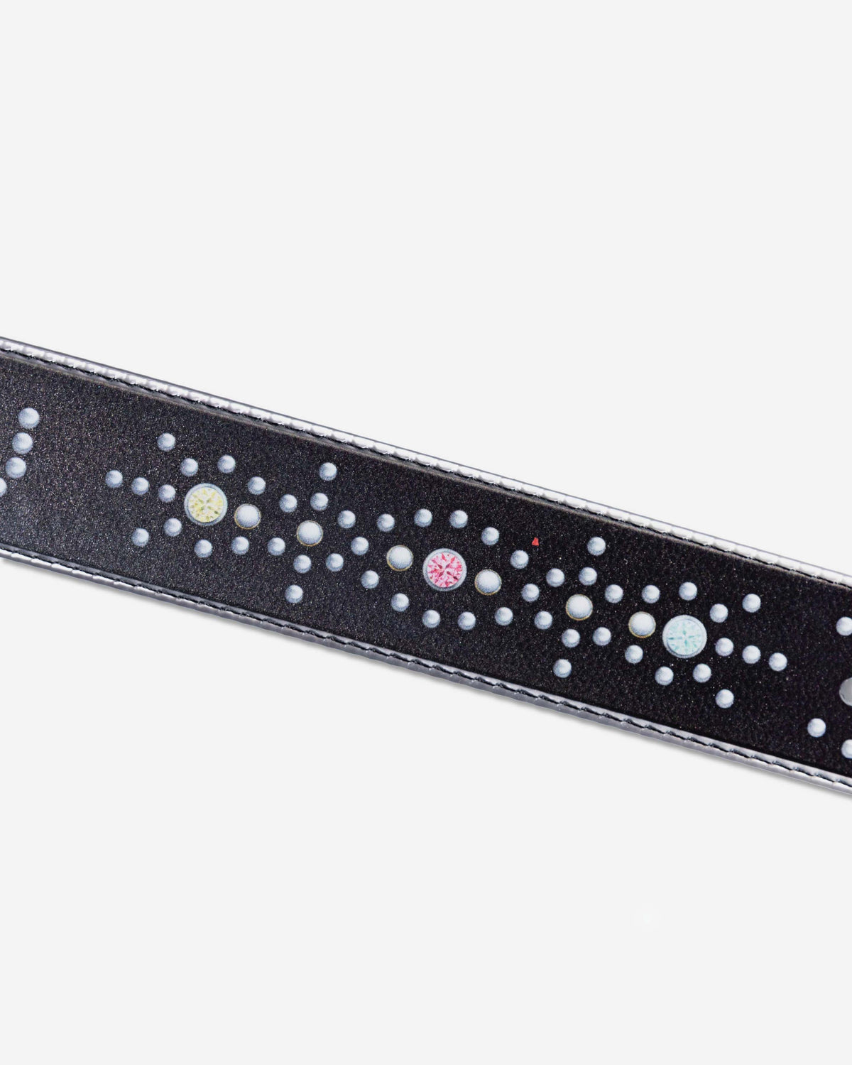 ABC STUDDED CLEAR BELT BLACK