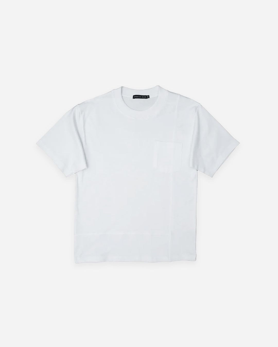 BLOCK PANELLED T-SHIRT WHITE