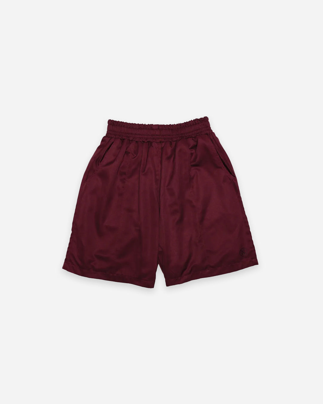 PANELLED TRACK SHORTS MAROON