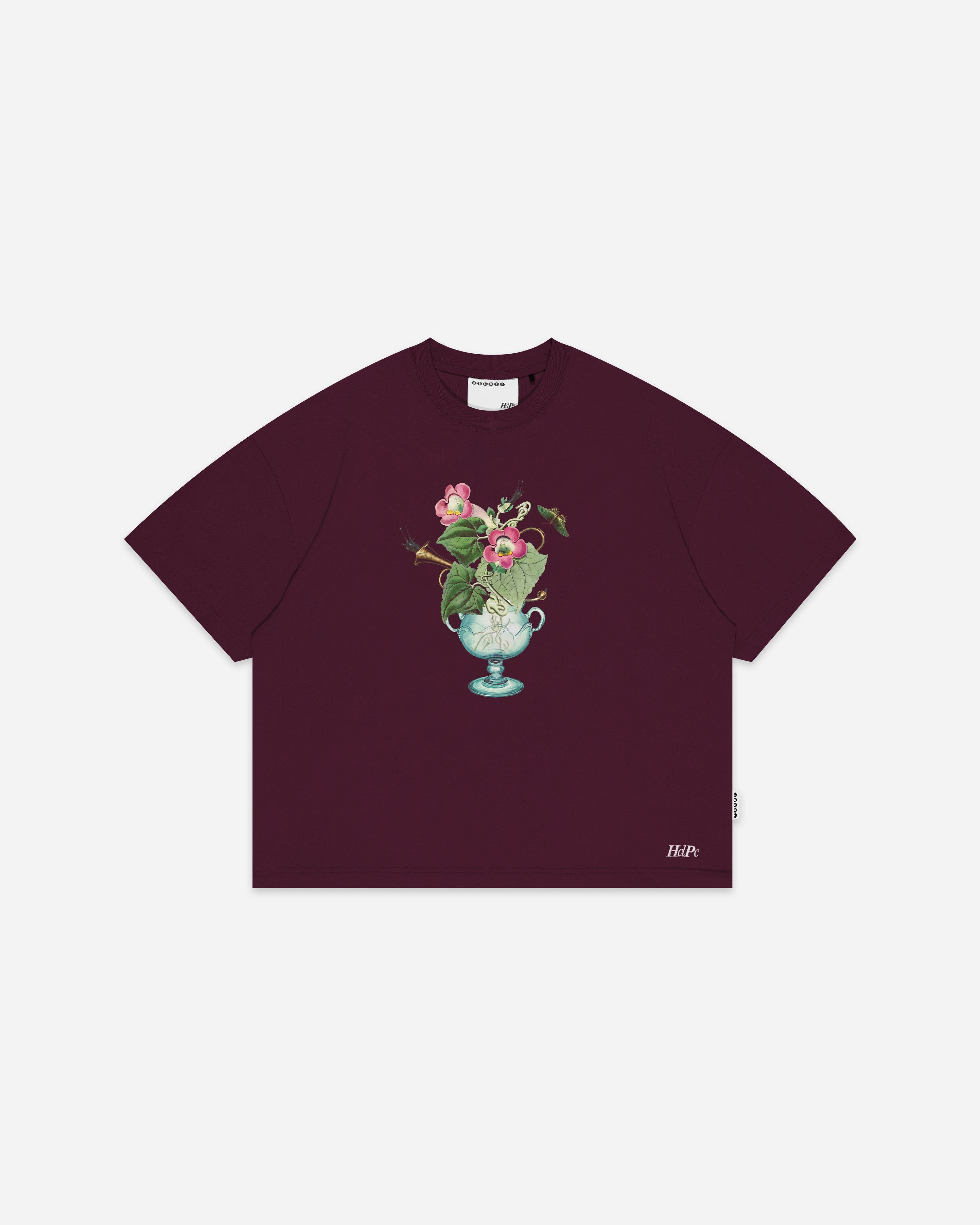POTTED TEE BURGUNDY