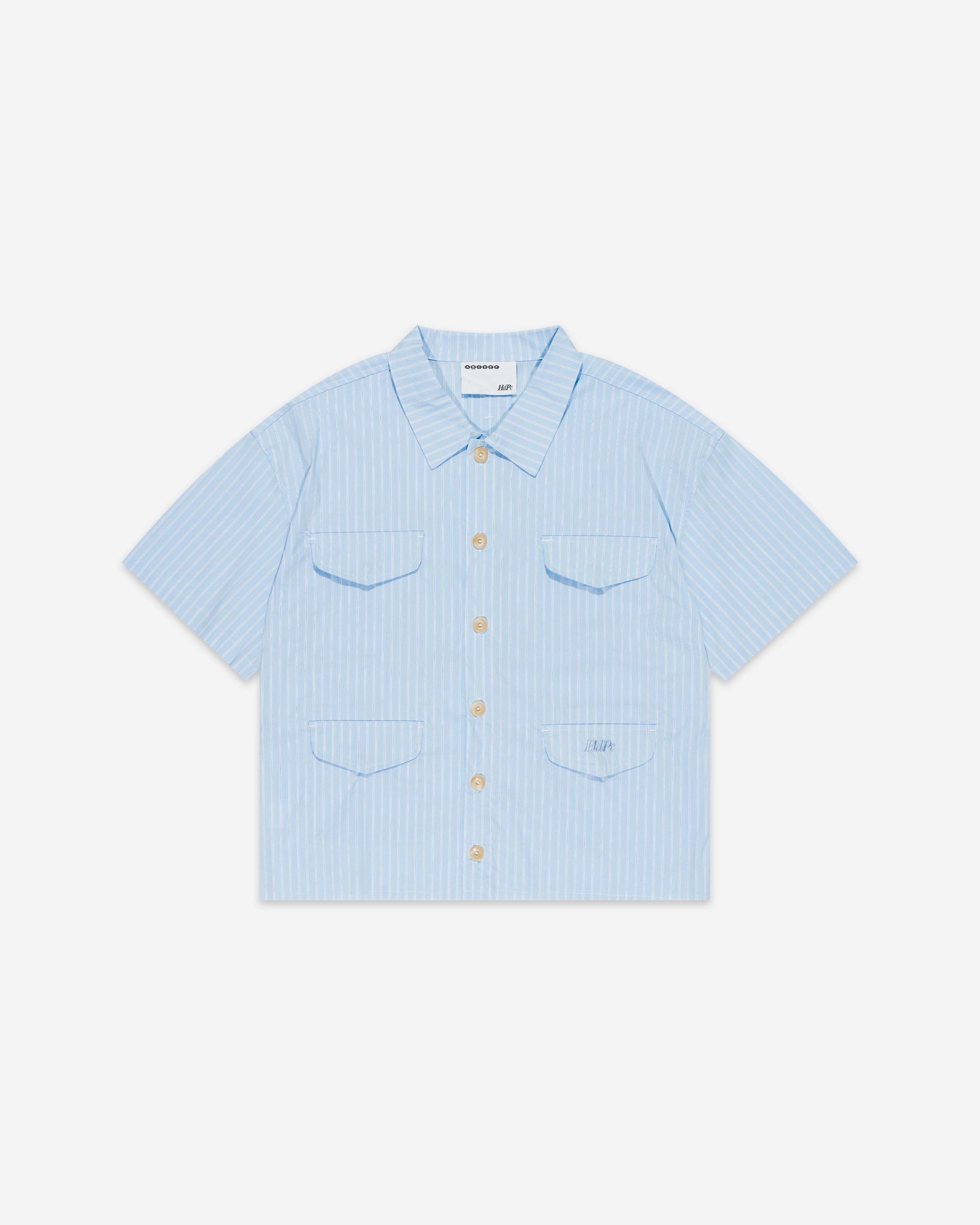 RAW HEM PRODUCTION SHIRT BABY BLUE