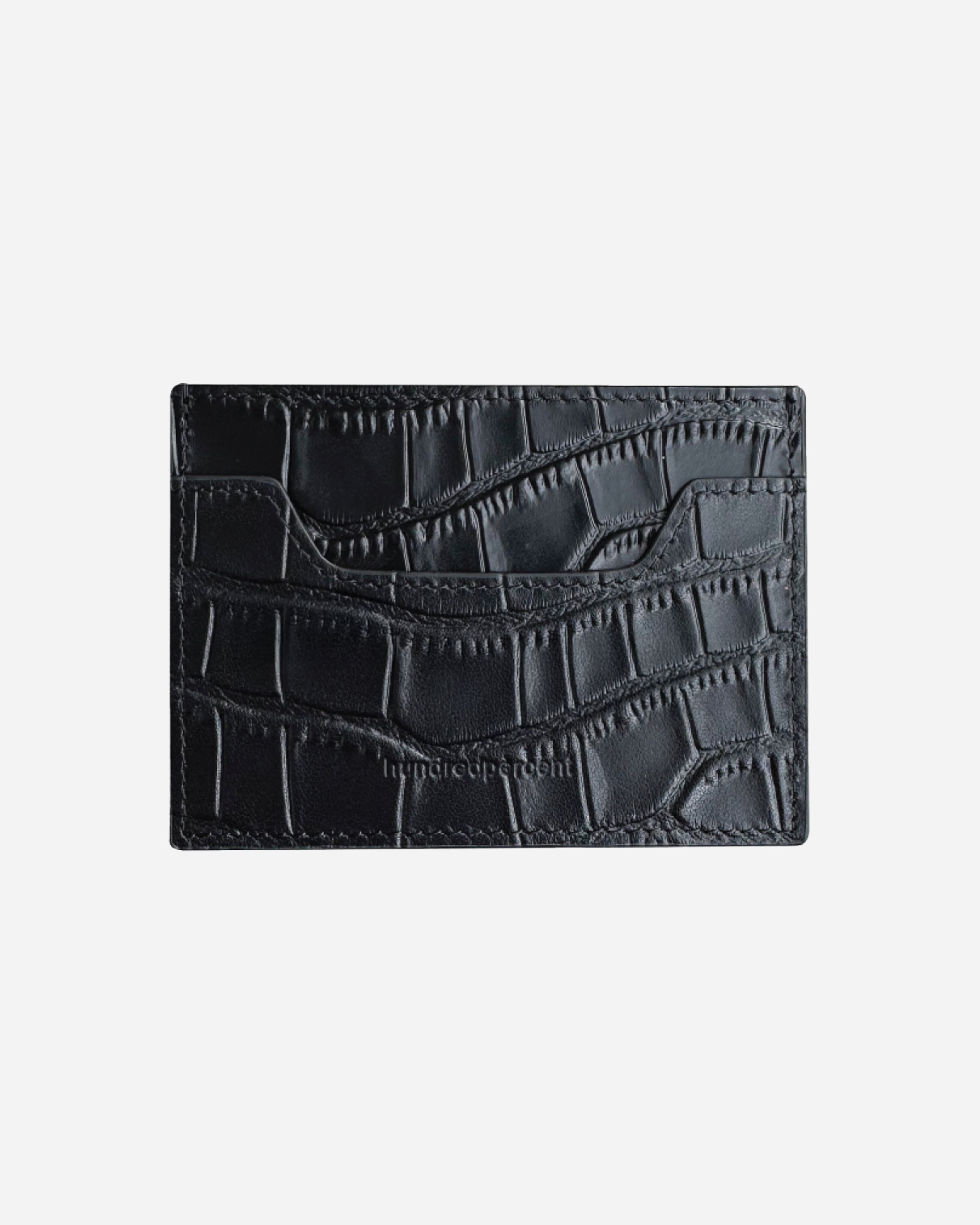 HUNDRED% CARD HOLDER BLACK