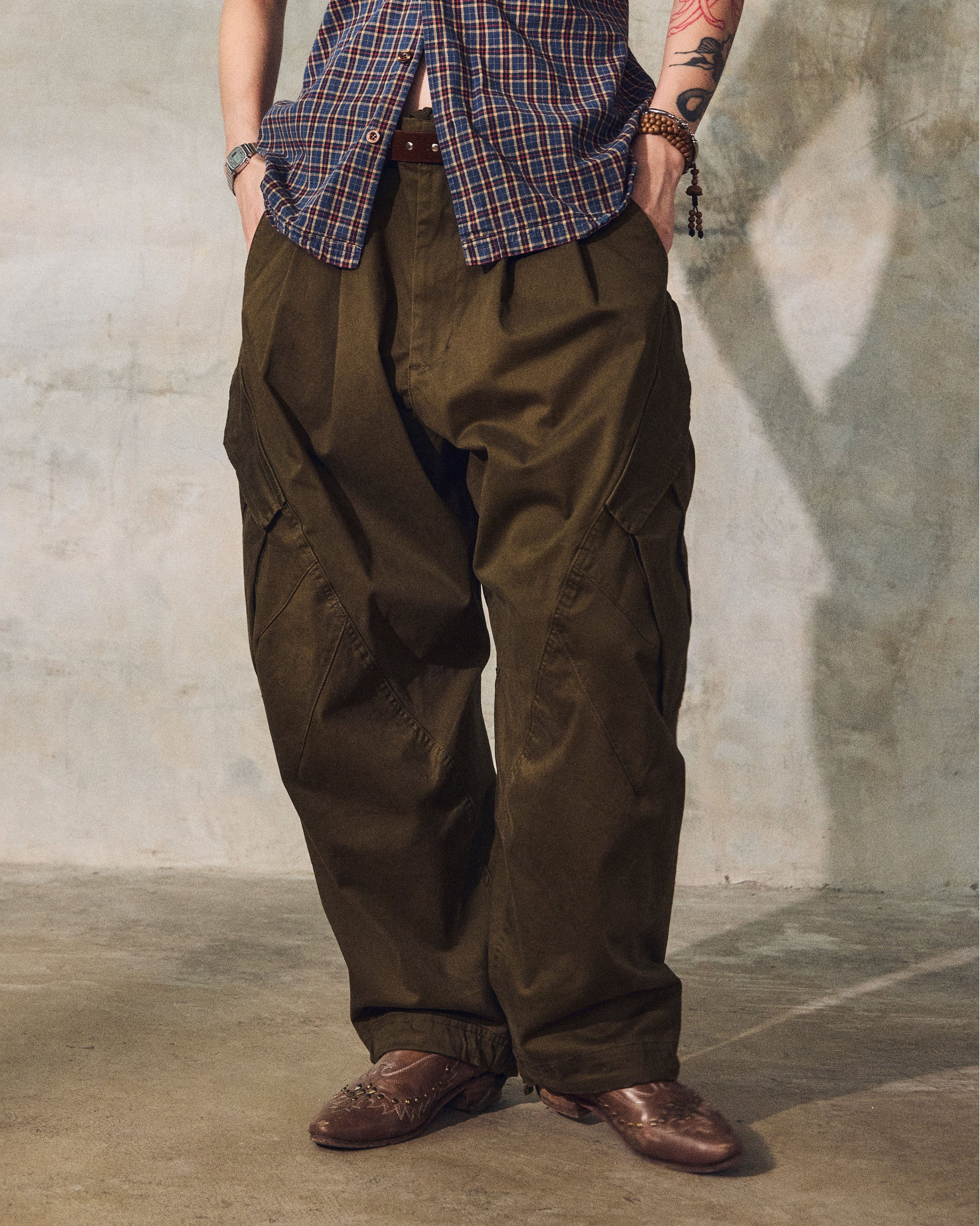 ABP. BIGGIE CARGO PANTS OLIVE