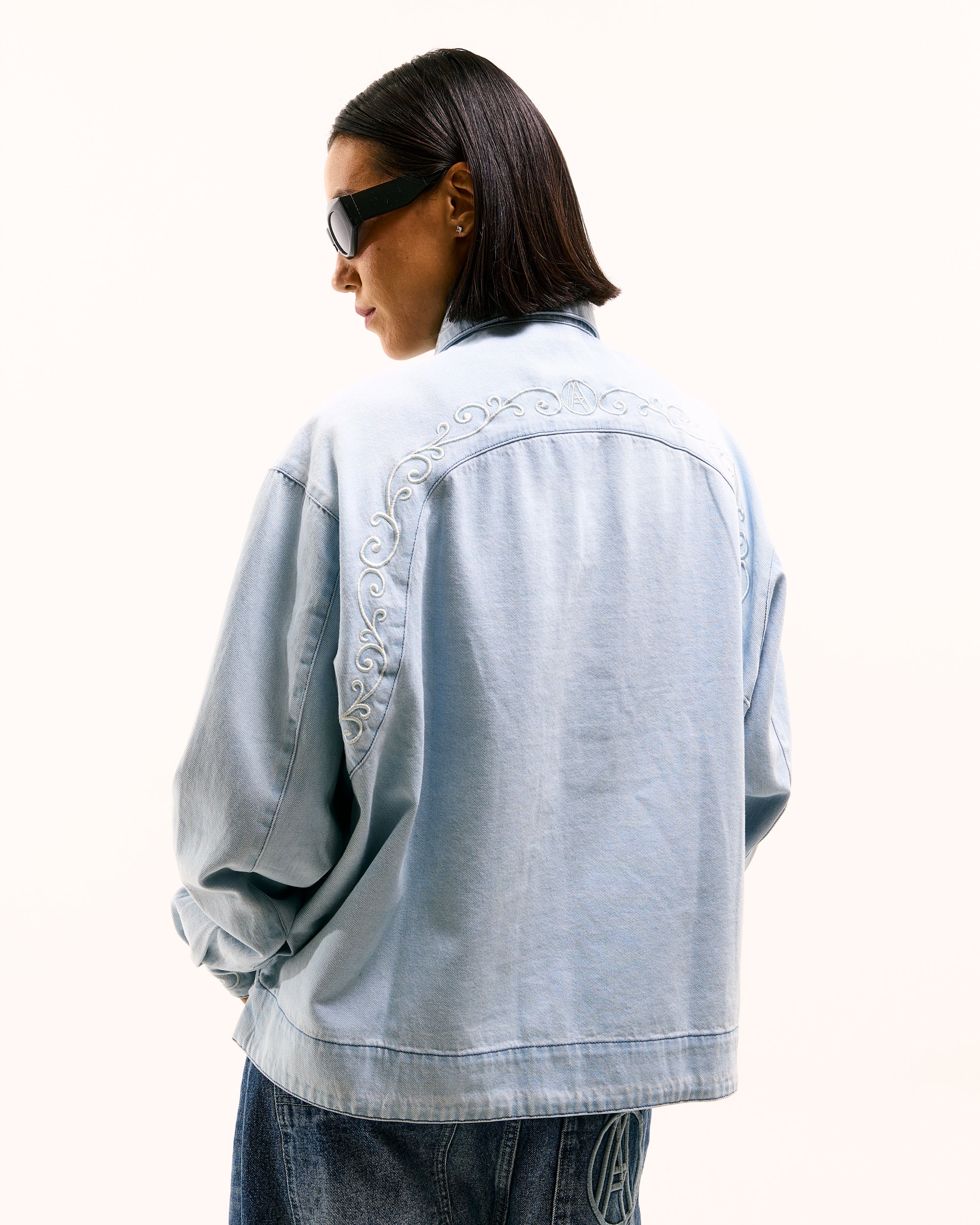 DENIM COWBOY L/S DAME SHIRT