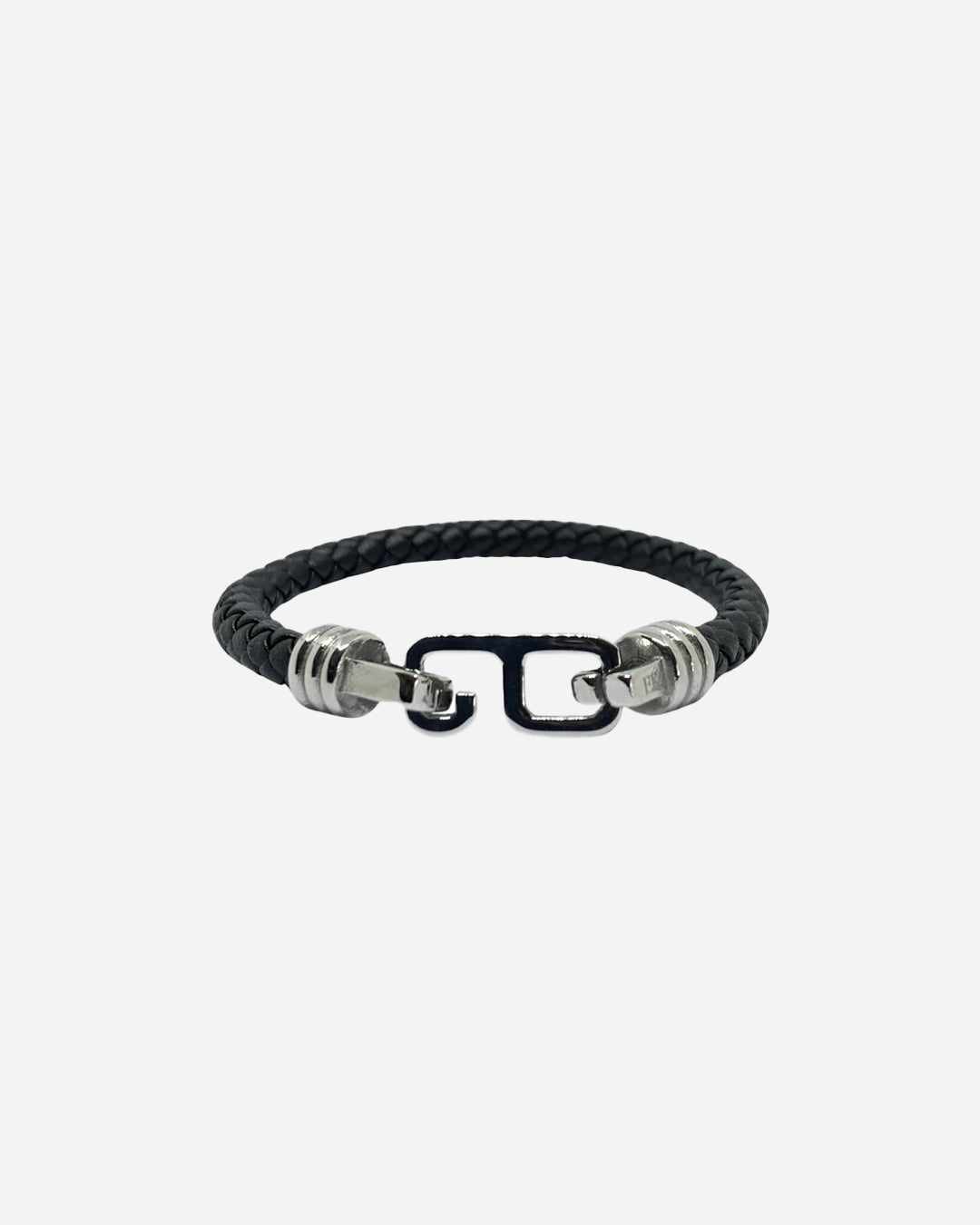 SEIS LEATHER BRACELET SILVER