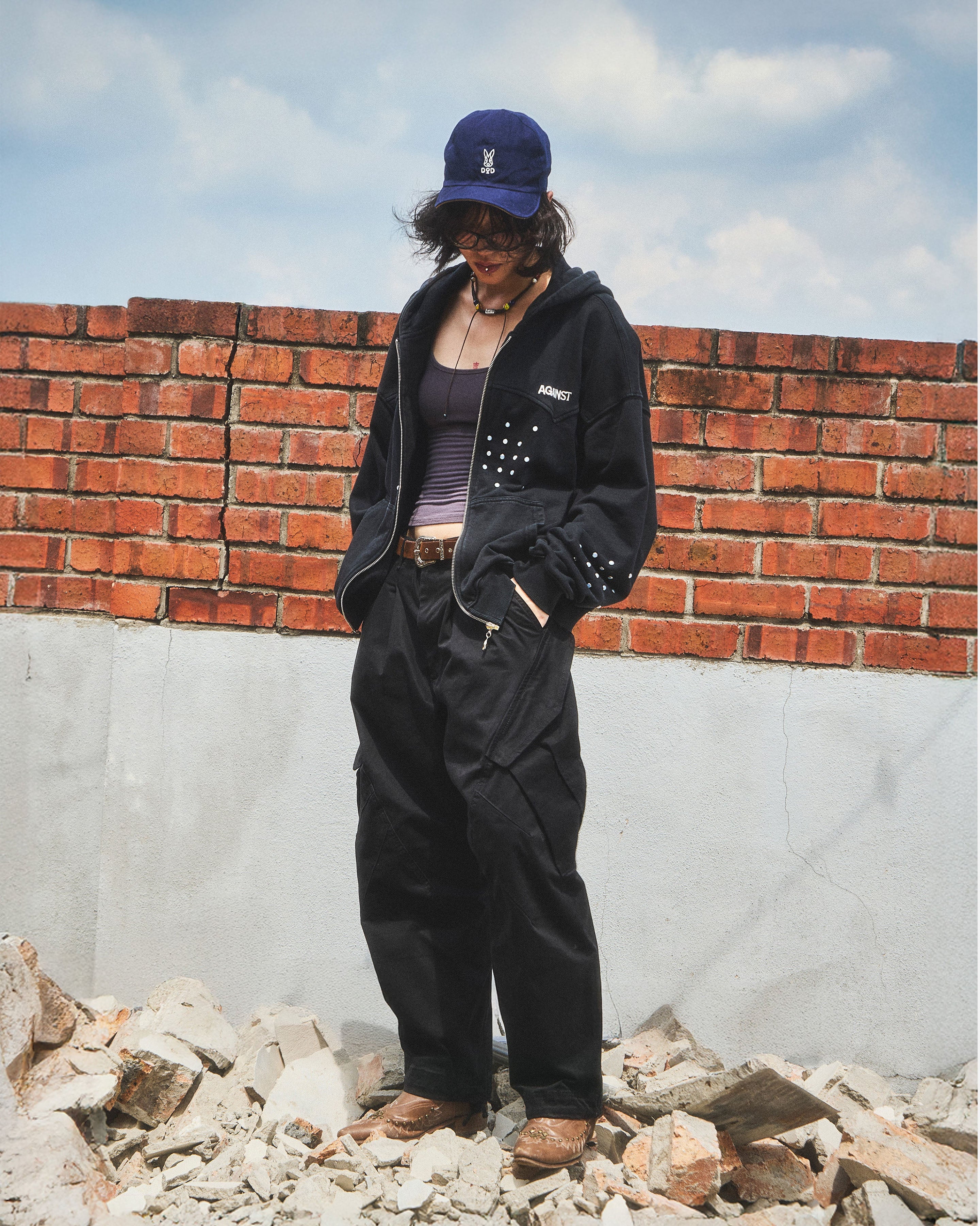 ABP. BIGGIE CARGO PANTS BLACK