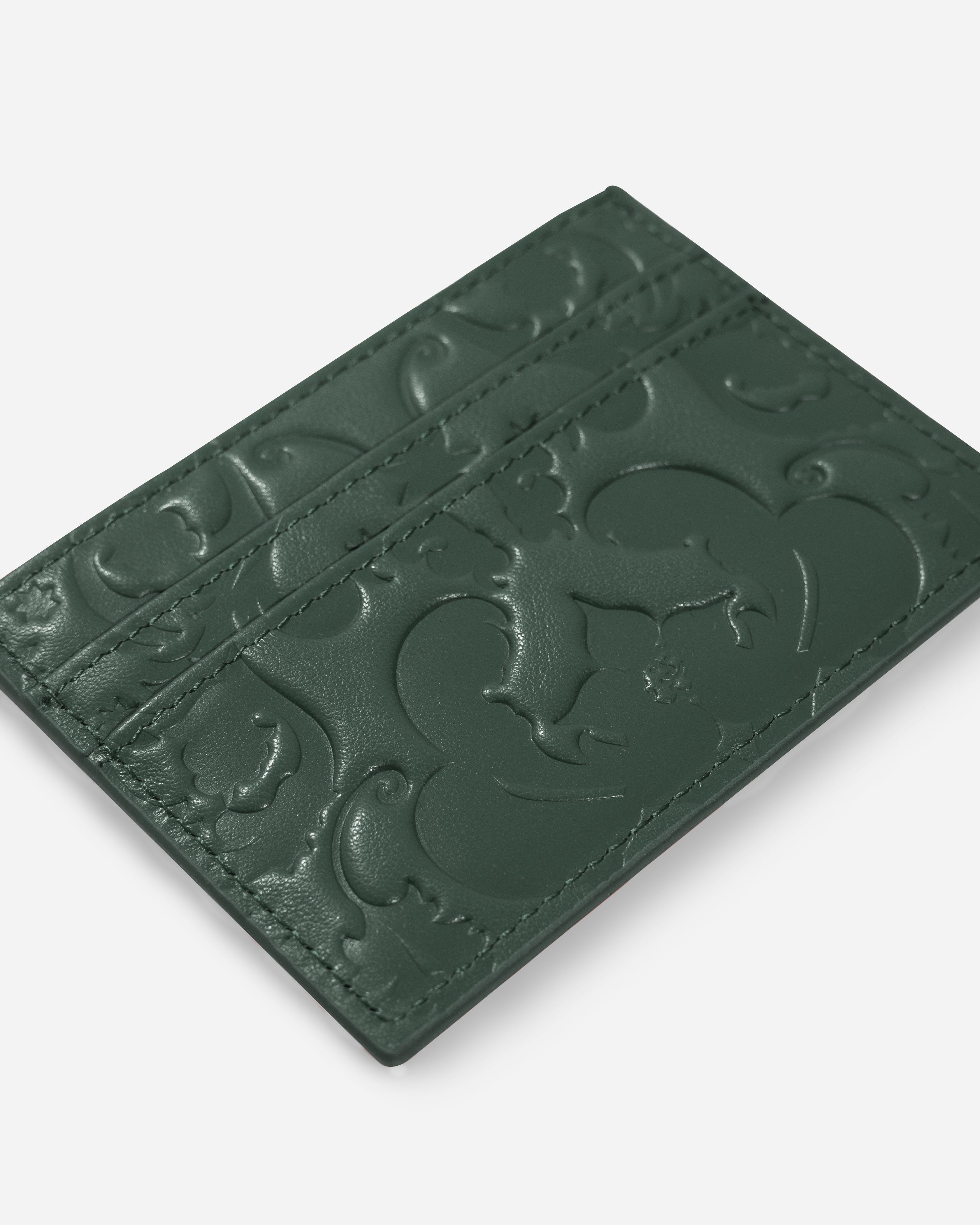 MONUMENT STAMP CARD HOLDER EMERALD GREEN