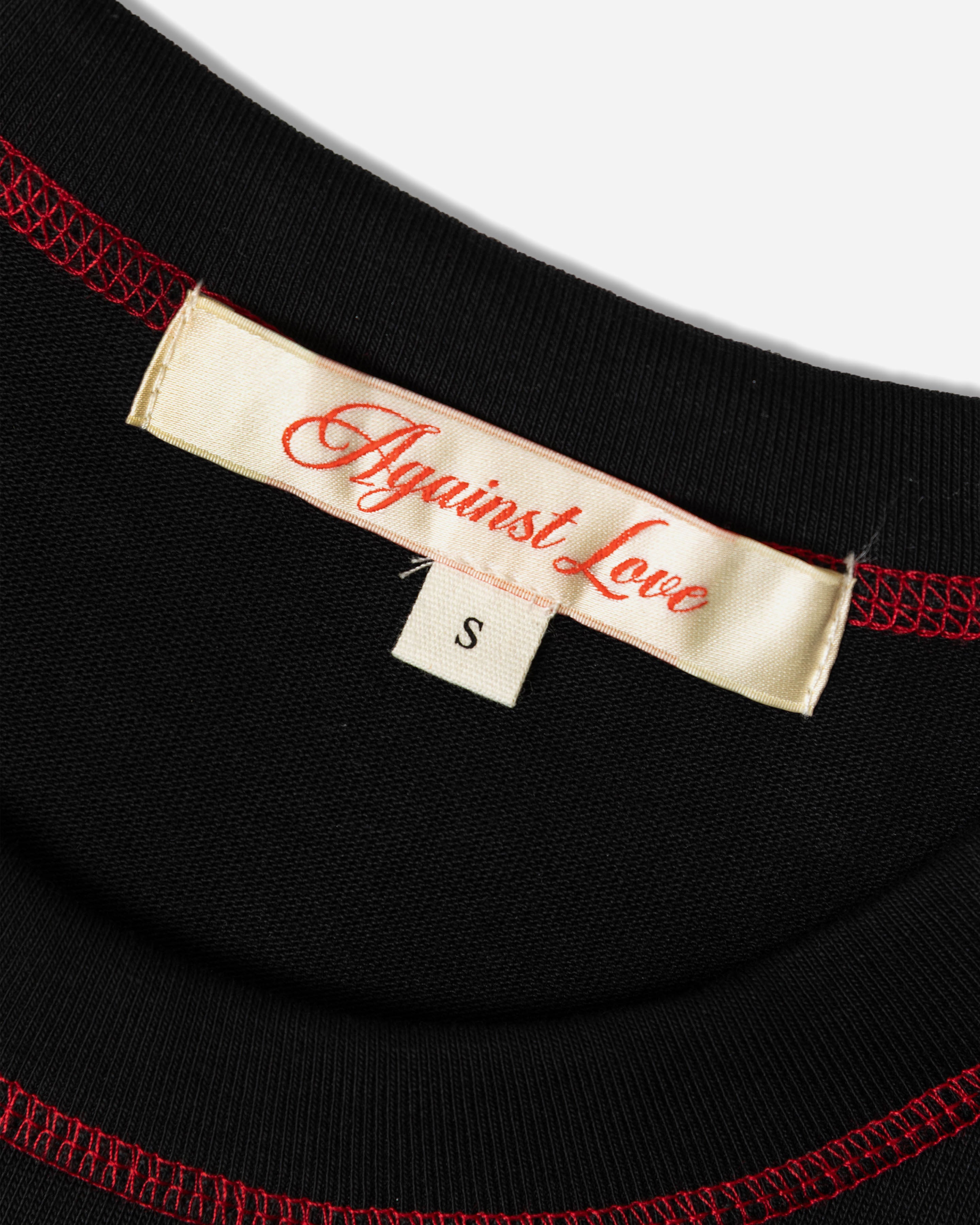 AGAINSTLOVE - RAGLAN TEE RED