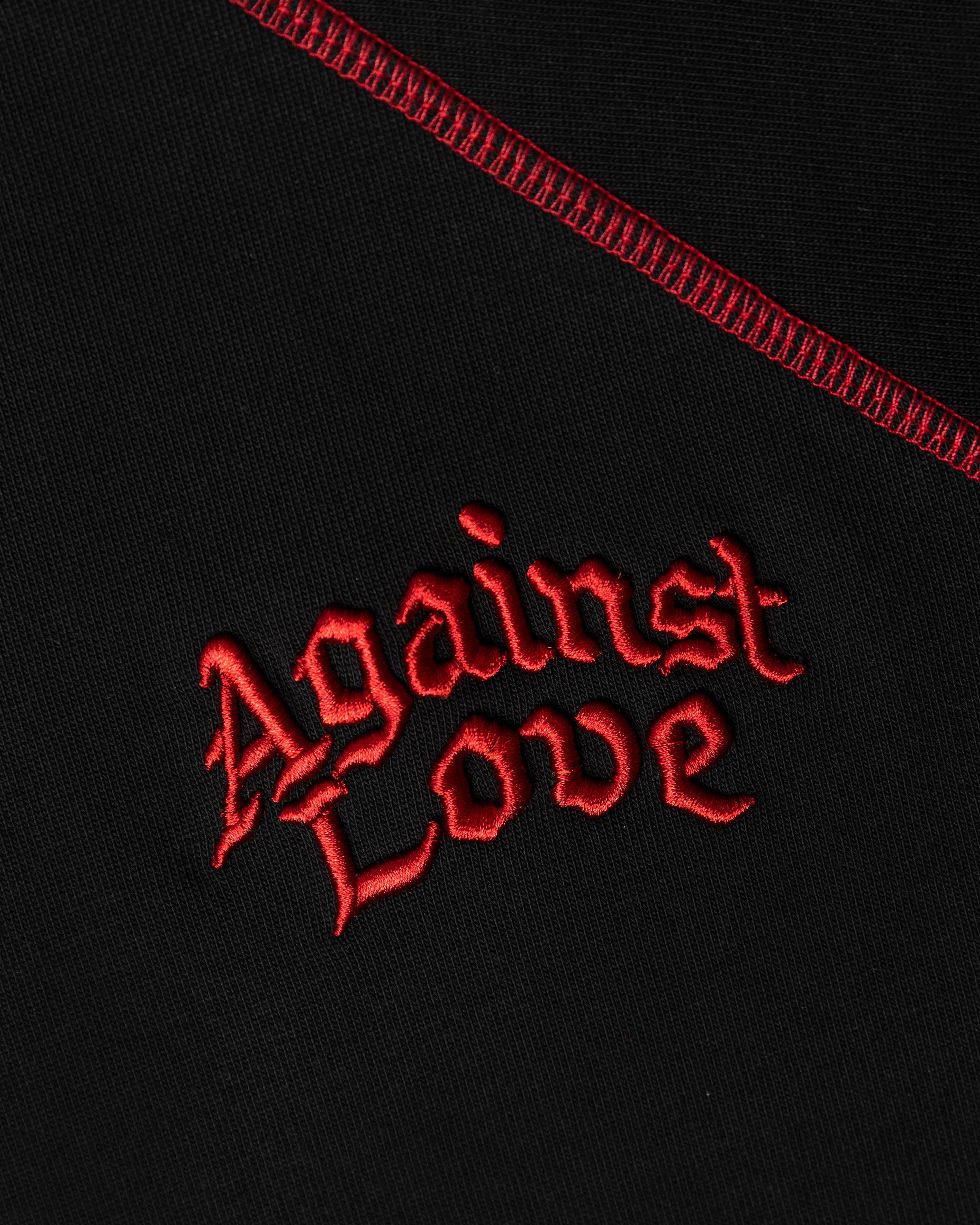 AGAINSTLOVE - RAGLAN TEE RED