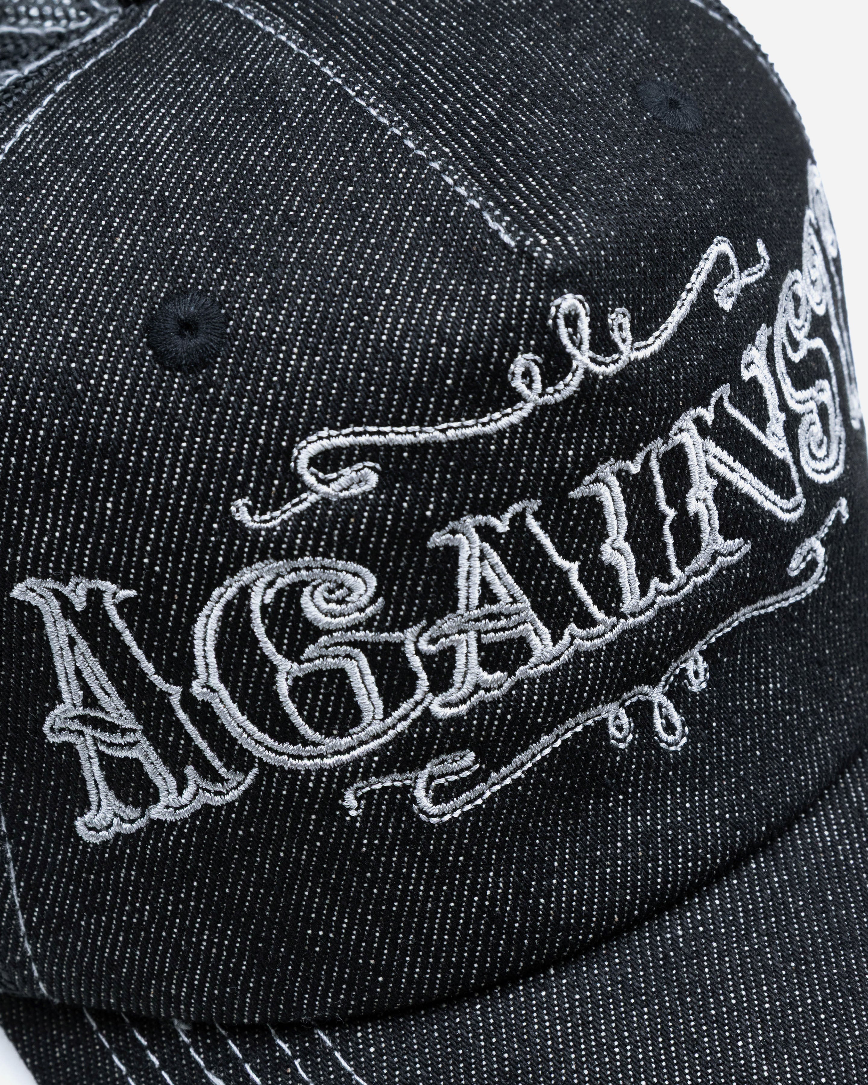 DENIM TATTOO TRUCKER CAP