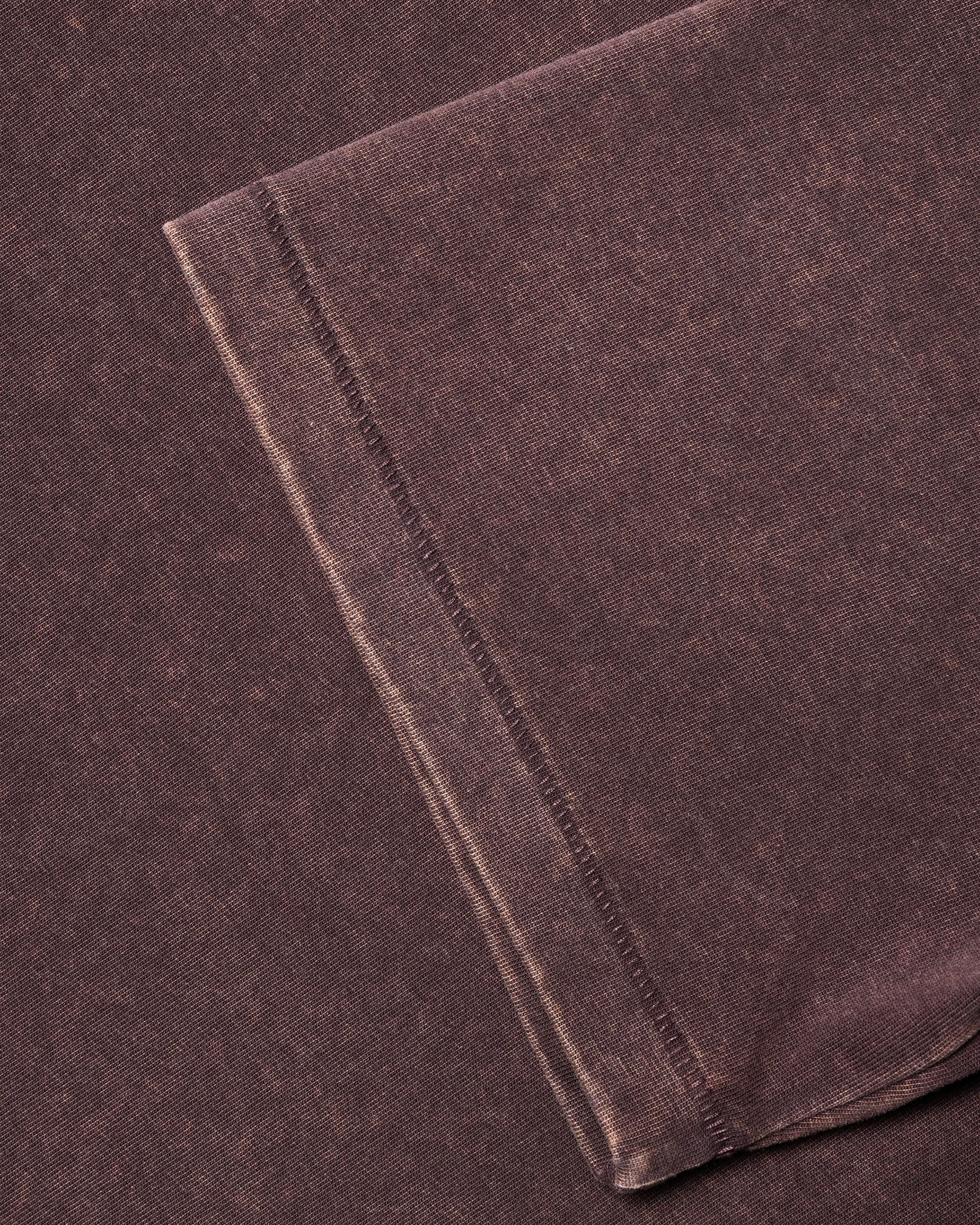 SINGLE STITCH WASHED CROPPED TEE BROWN