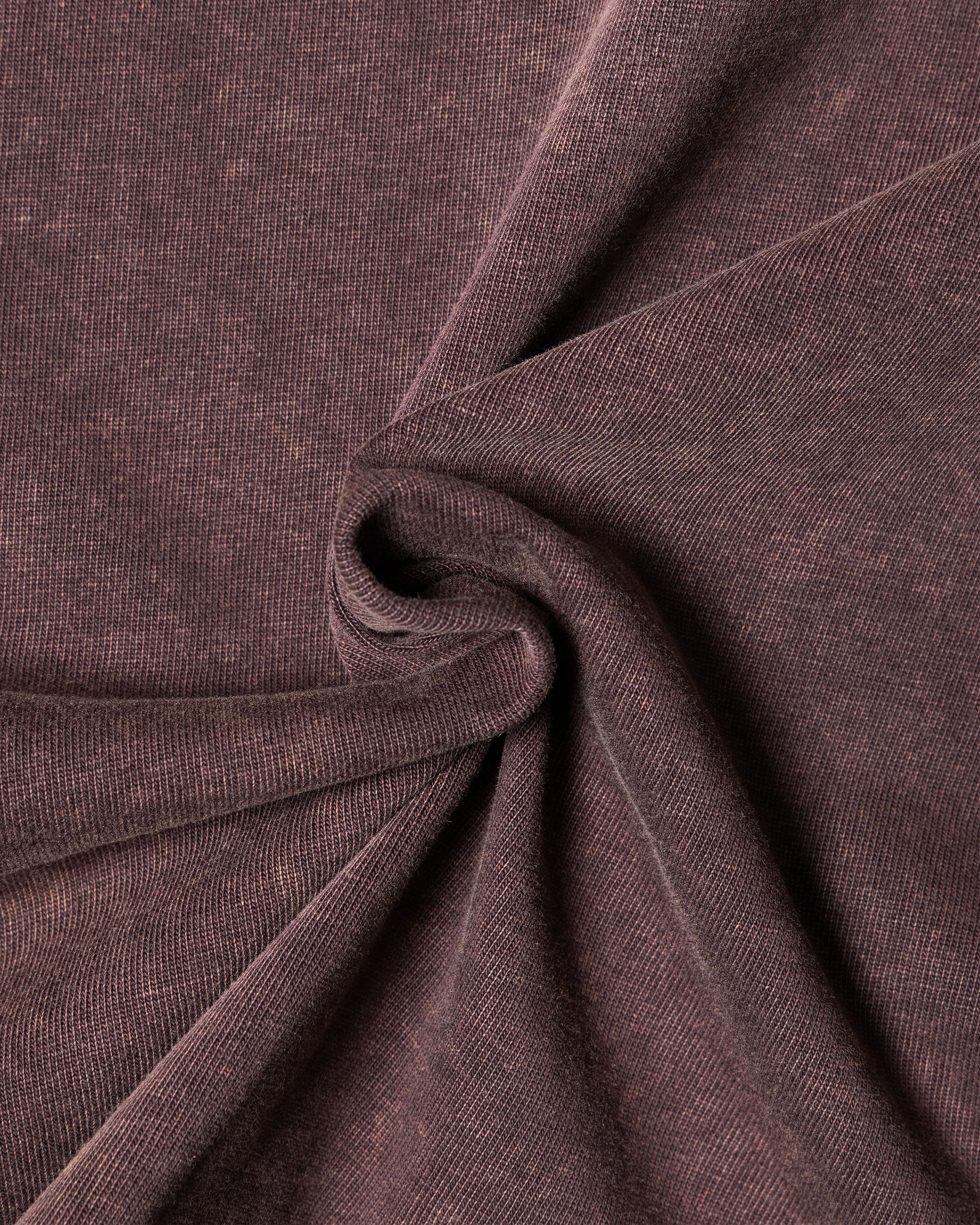 SINGLE STITCH WASHED CROPPED TEE BROWN