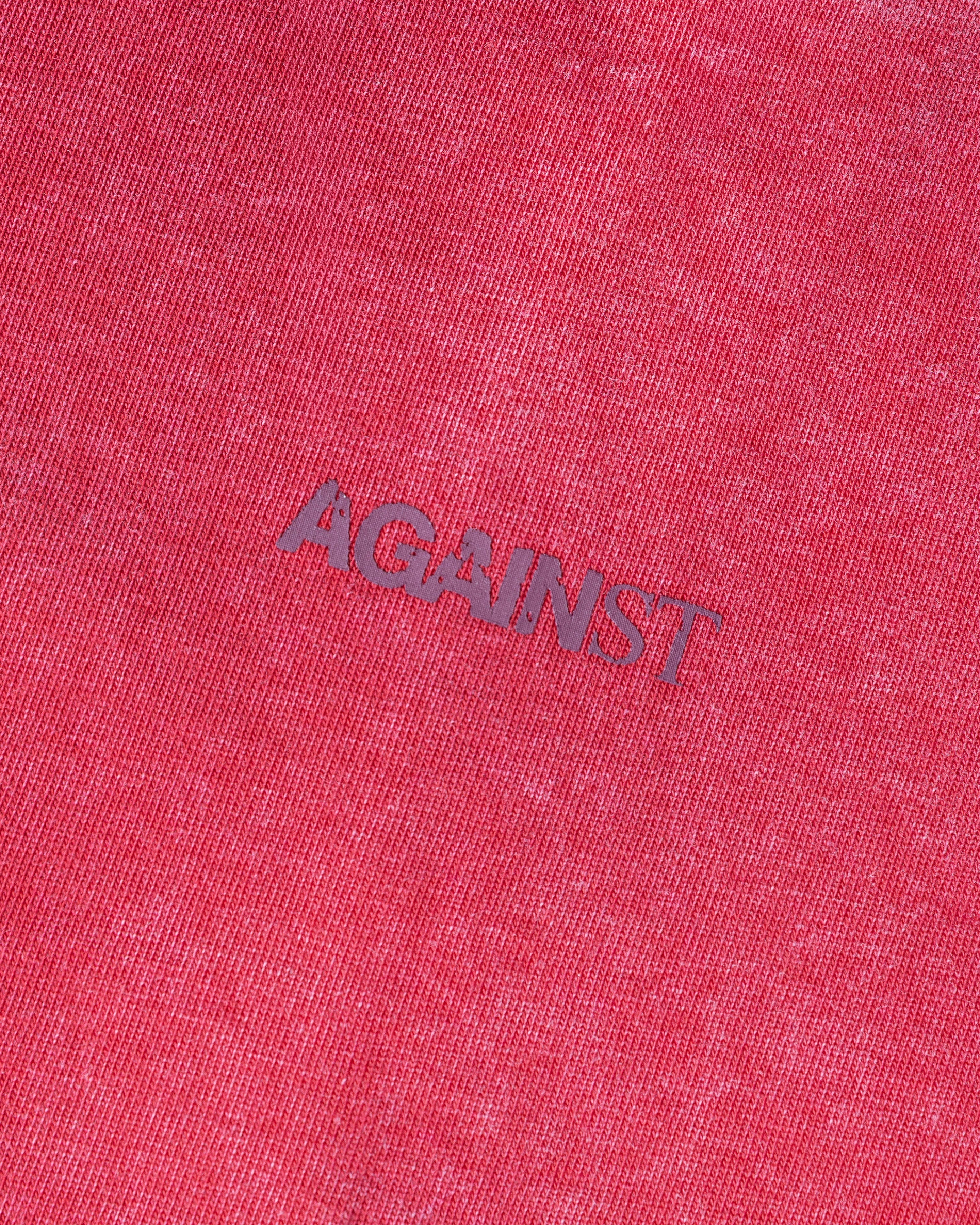 SINGLE STITCH WASHED CROPPED TEE RED