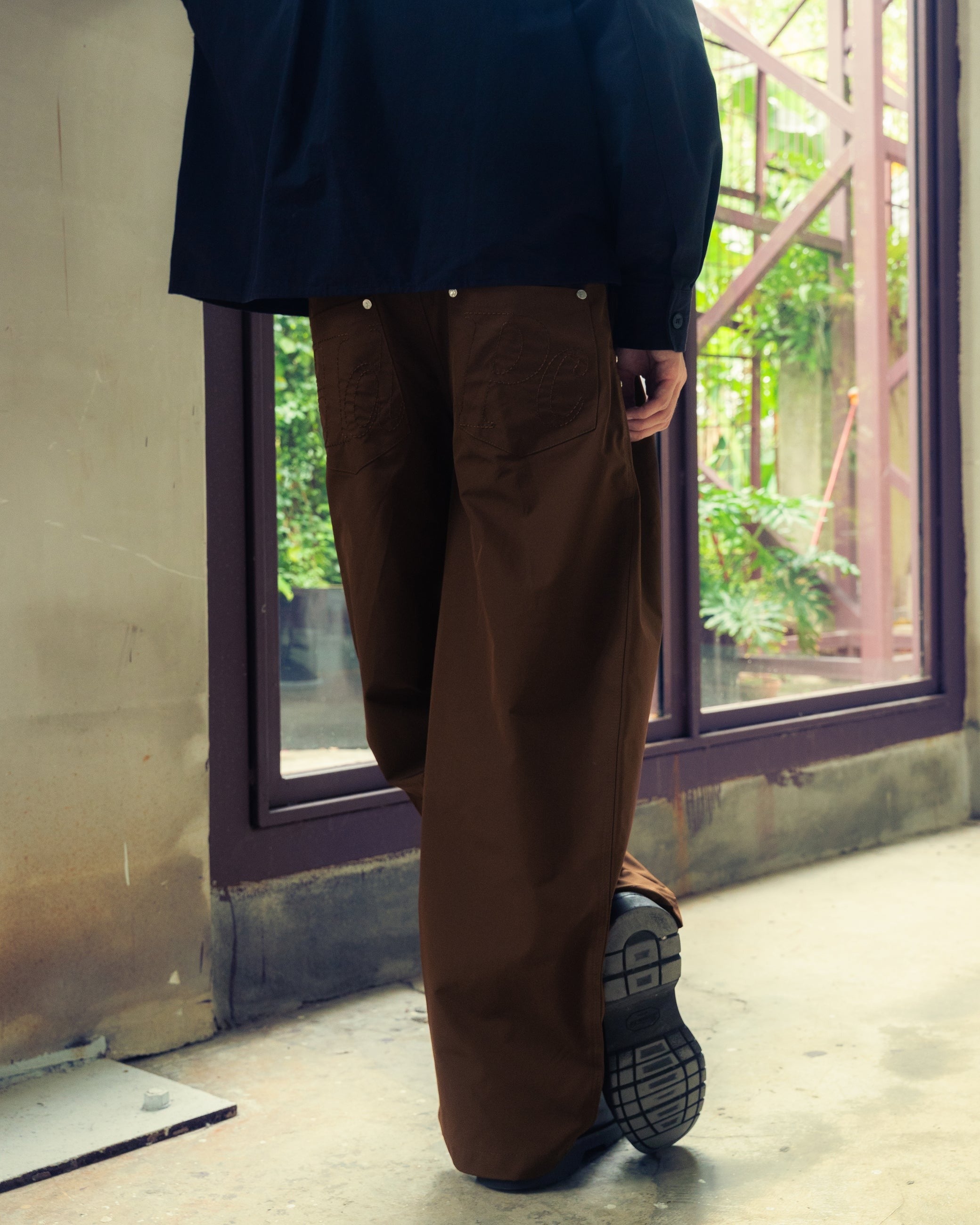 LESS FANCY PANTS 2.0 NYLON BROWN