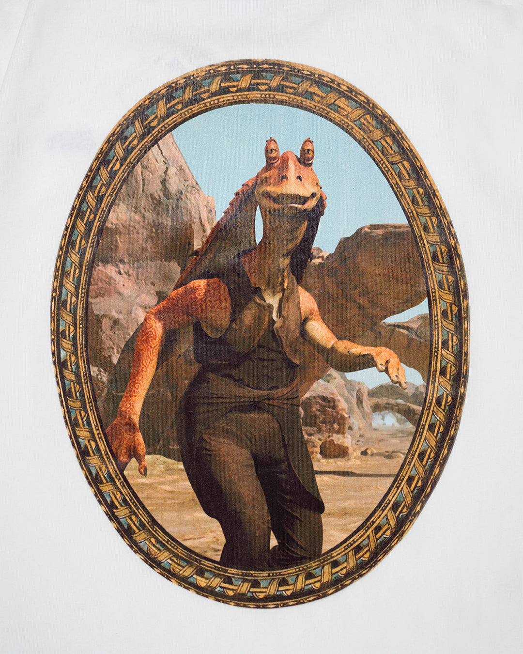 JAR JAR BINKS FRAME TEE WHITE