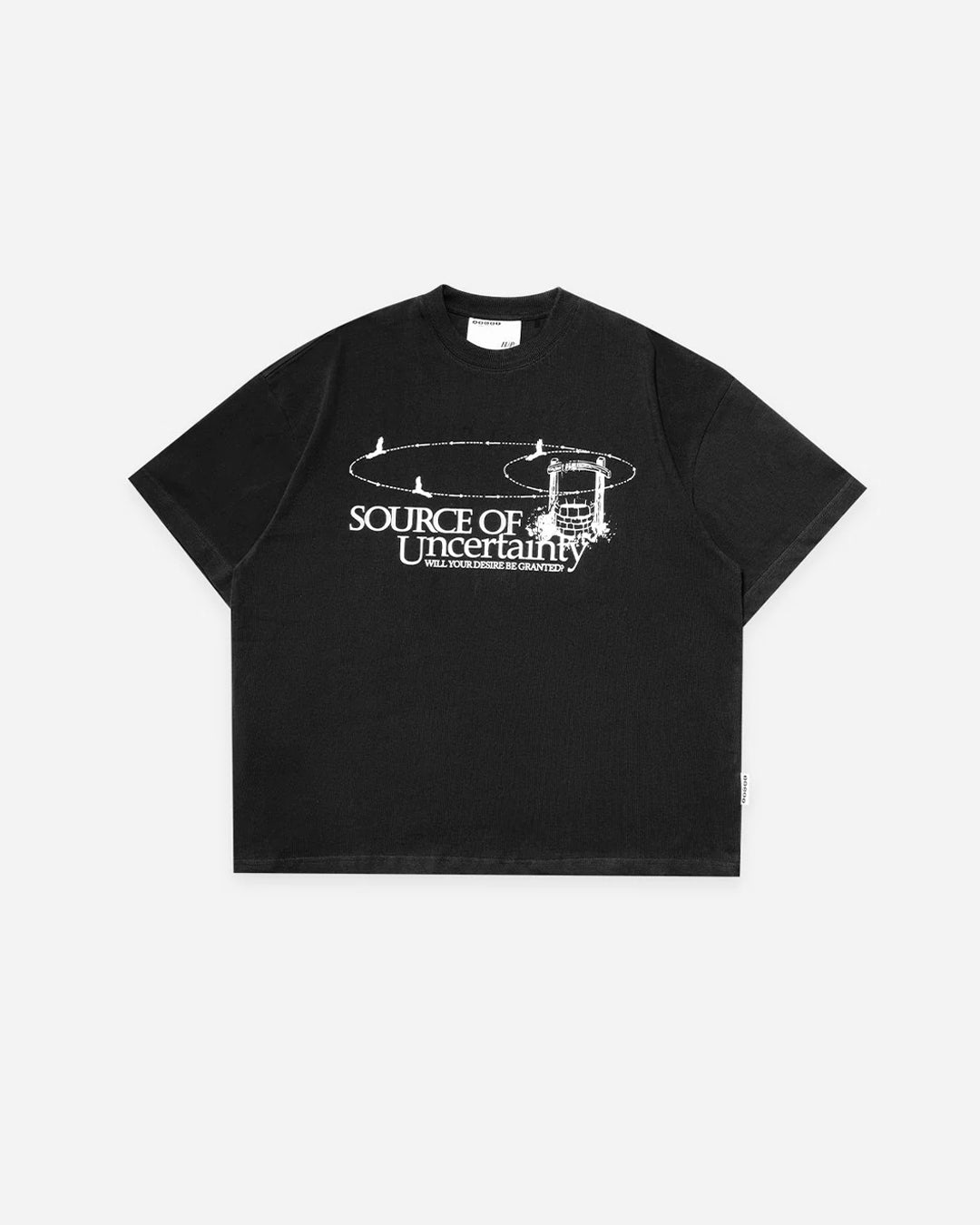 UNCERTAINTY TEE BLACK