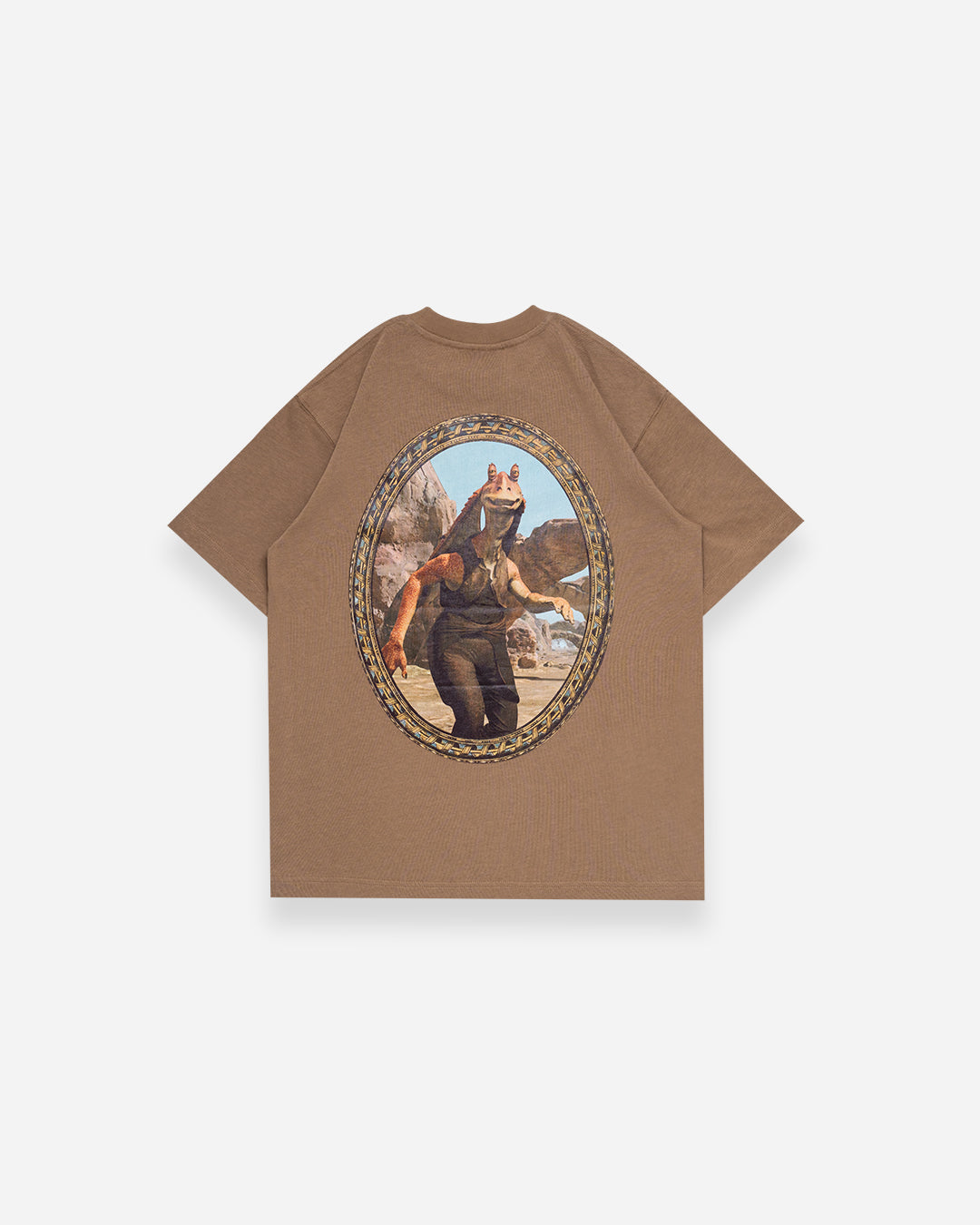 JAR JAR BINKS FRAME TEE BROWN