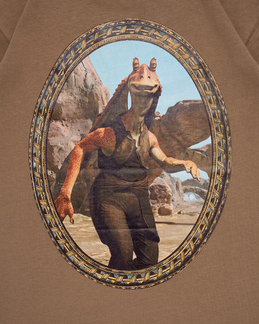 JAR JAR BINKS FRAME TEE BROWN