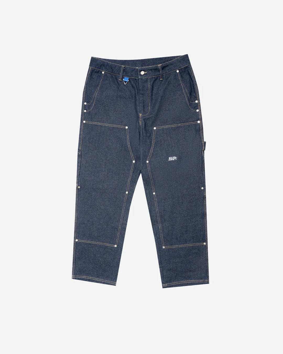 DOUBLE KNEE PANTS DENIM