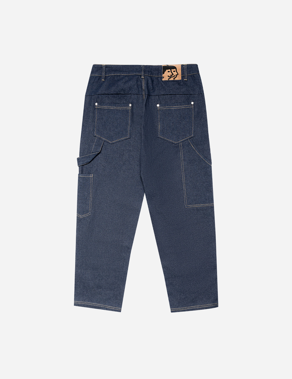 DOUBLE KNEE PANTS DENIM